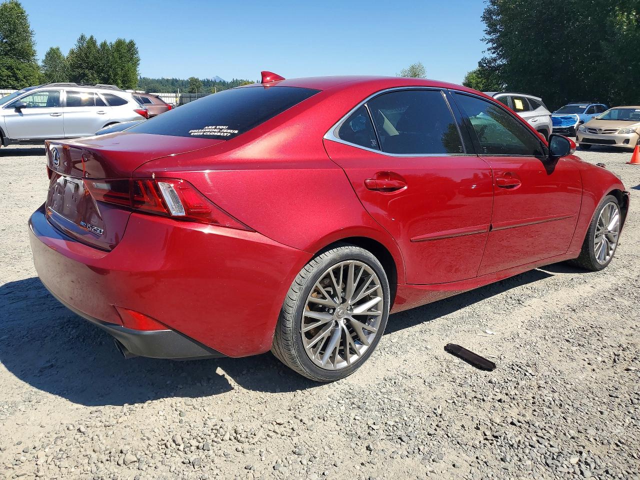 2015 Lexus Is 250 Red vin: JTHCF1D28F5026093