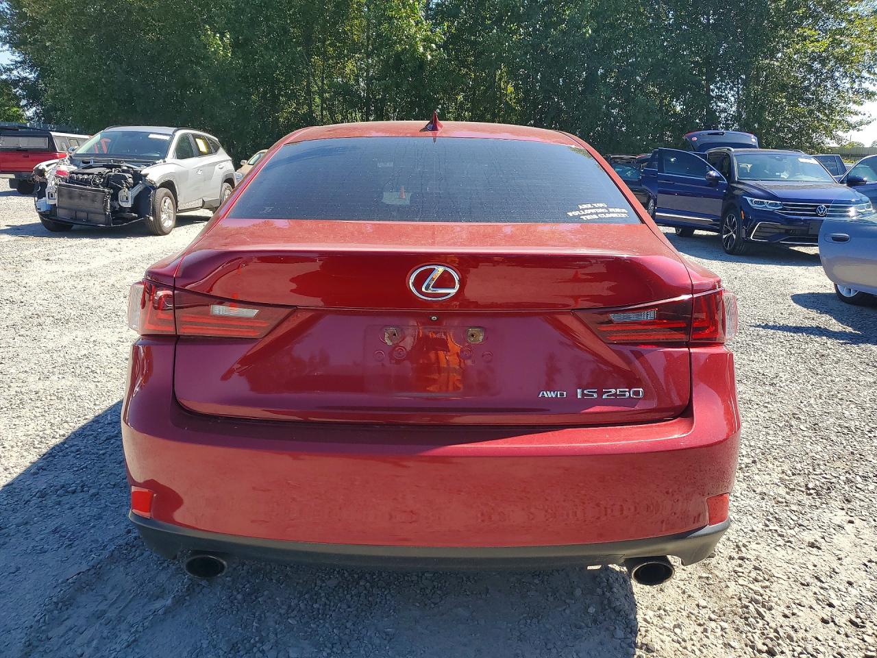 2015 Lexus Is 250 Red vin: JTHCF1D28F5026093