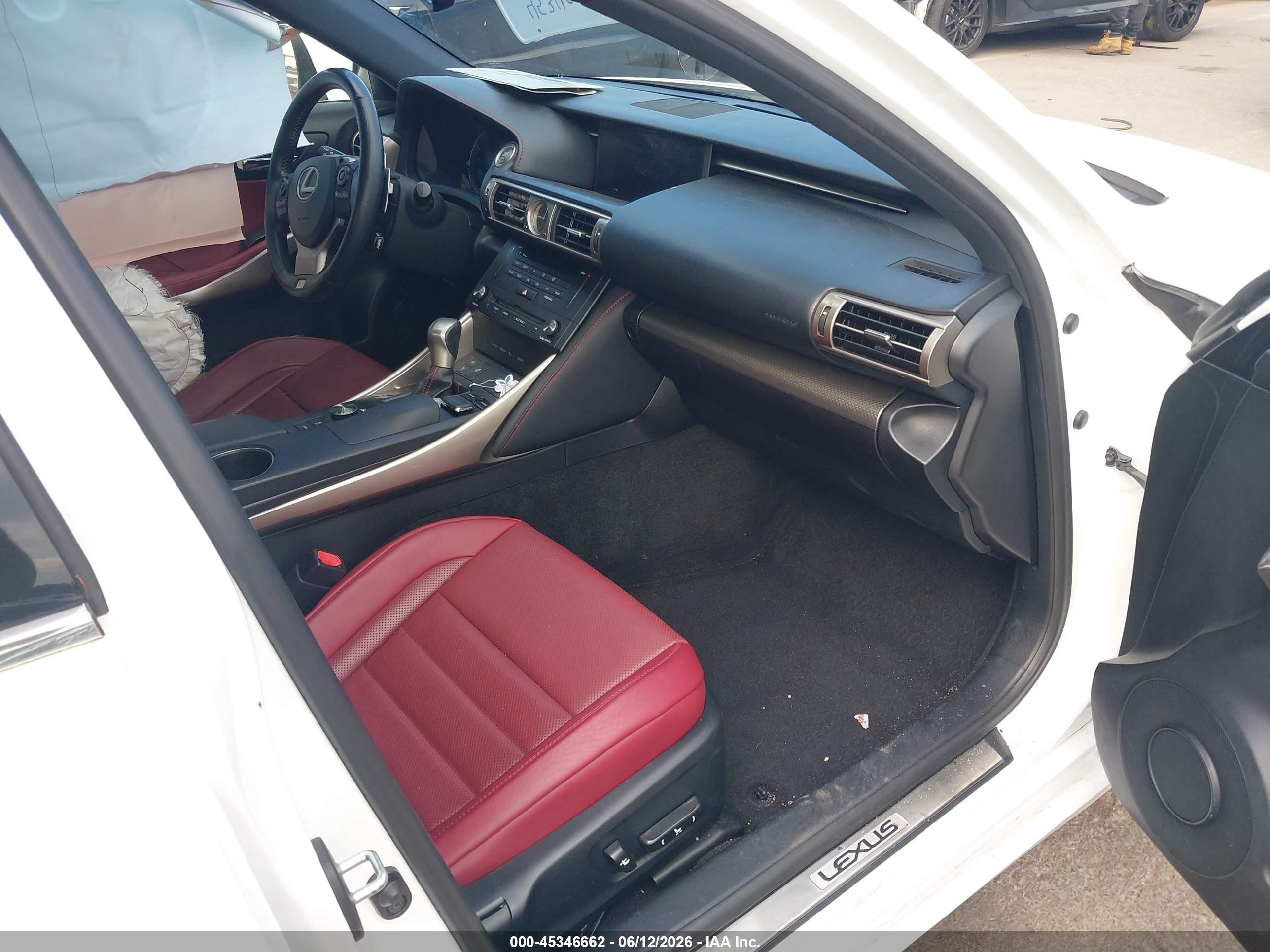 2015 Lexus Is 250   White vin: JTHCF1D28F5029091