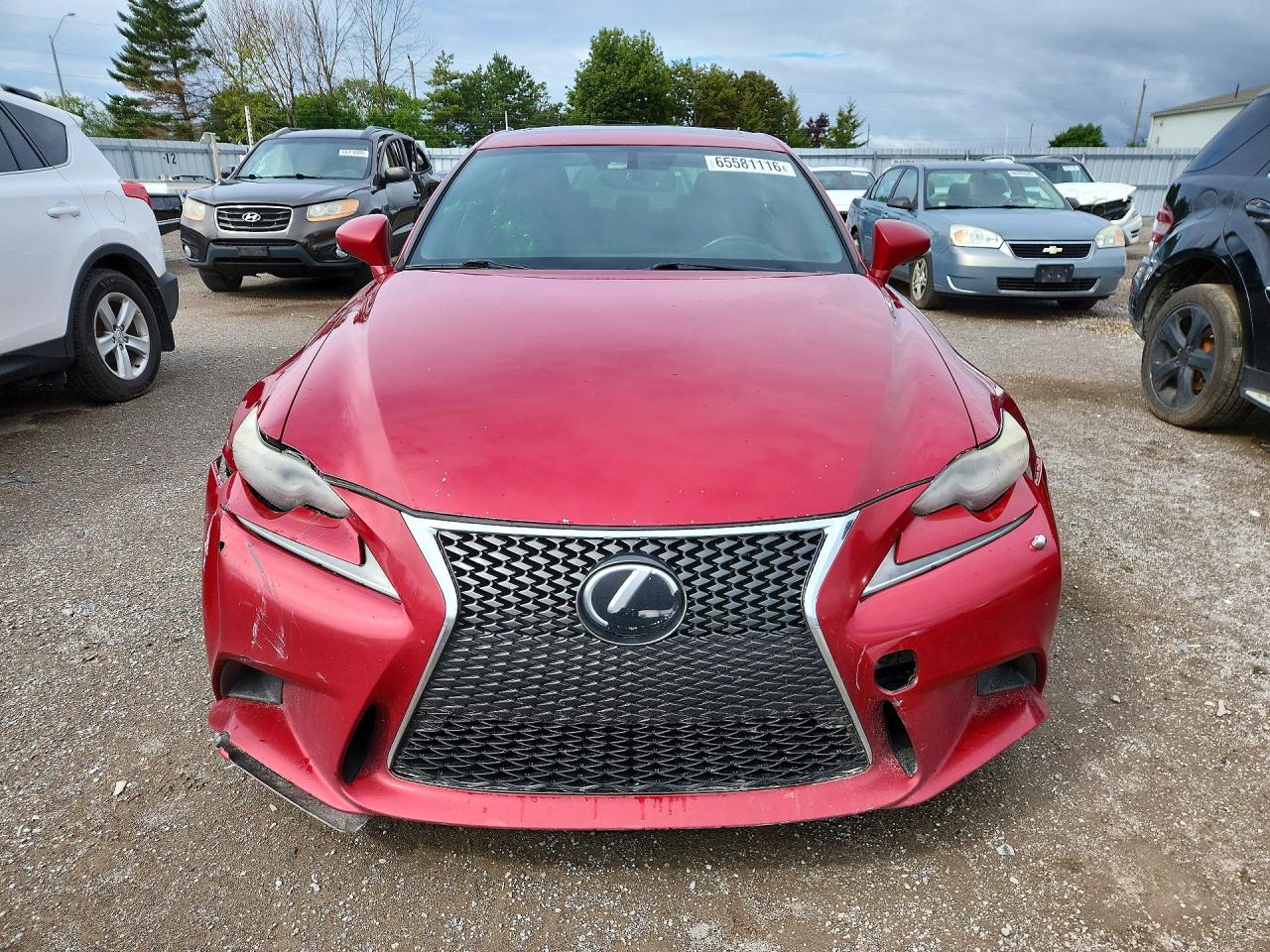 2014 Lexus Is 250 Красный vin: JTHCF1D29E5004490