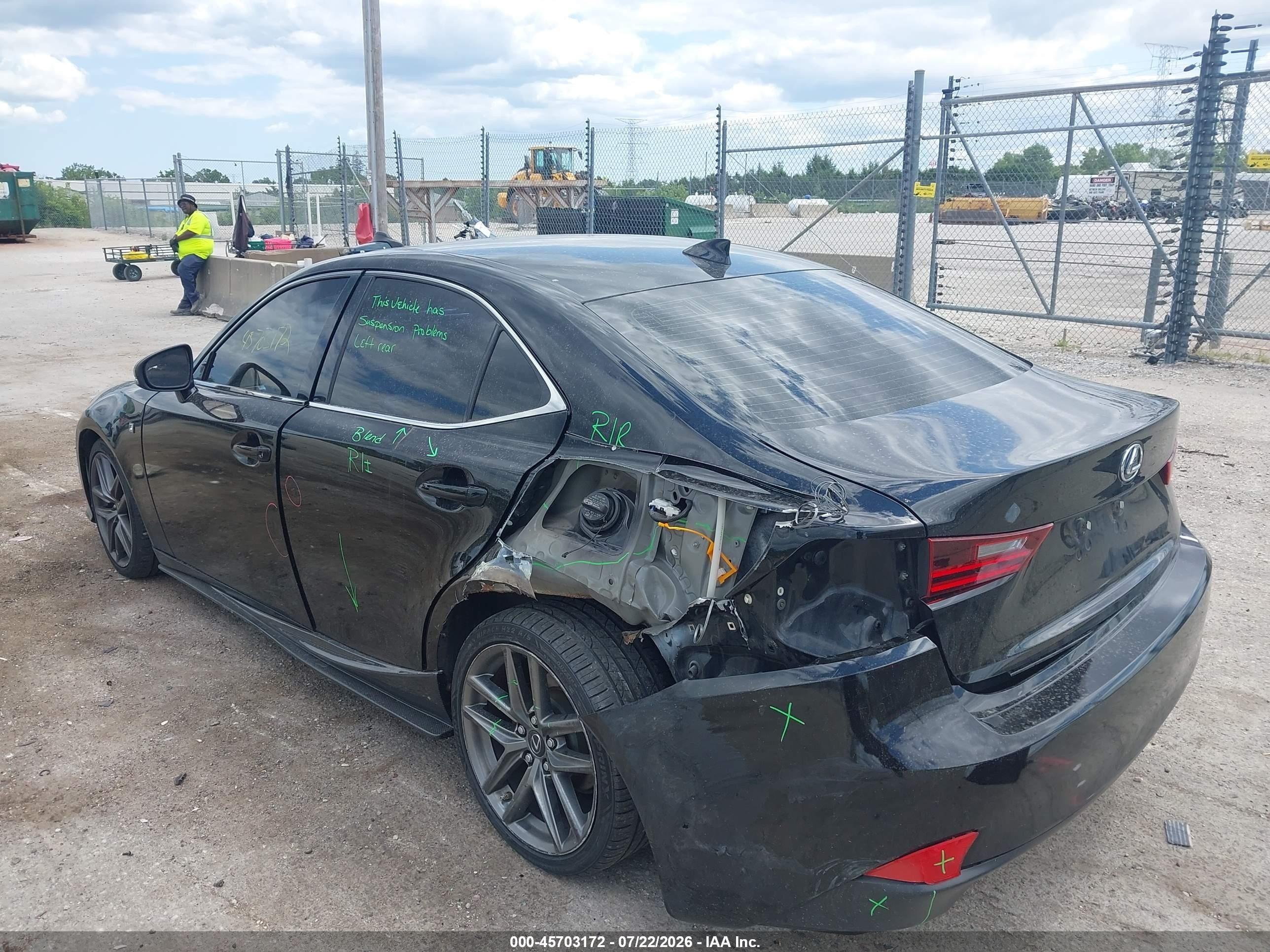 2014 Lexus Is 250   Черный vin: JTHCF1D29E5009740