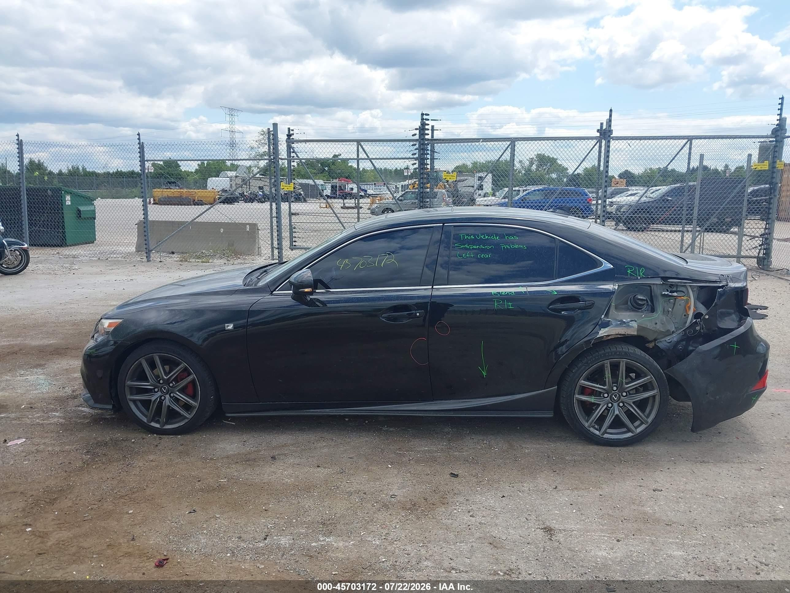 2014 Lexus Is 250   Черный vin: JTHCF1D29E5009740