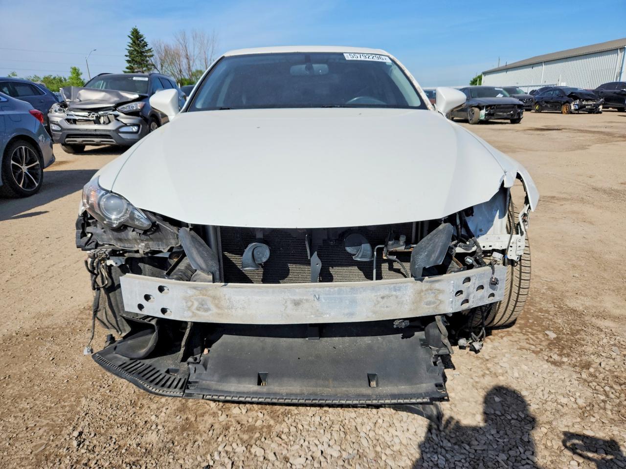 2015 Lexus Is 250 White vin: JTHCF1D29F5017712