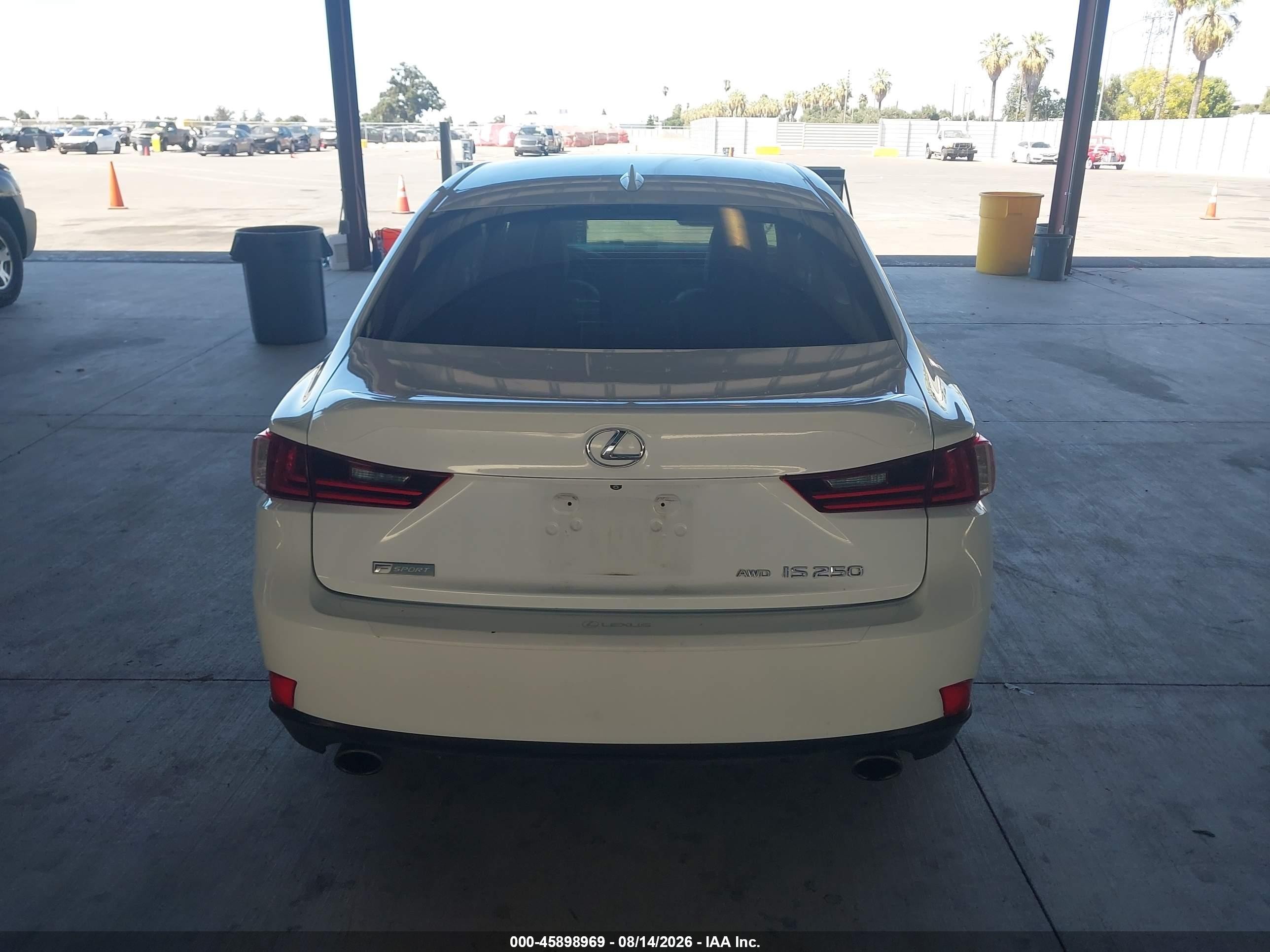 2015 Lexus Is 250   White vin: JTHCF1D29F5019136