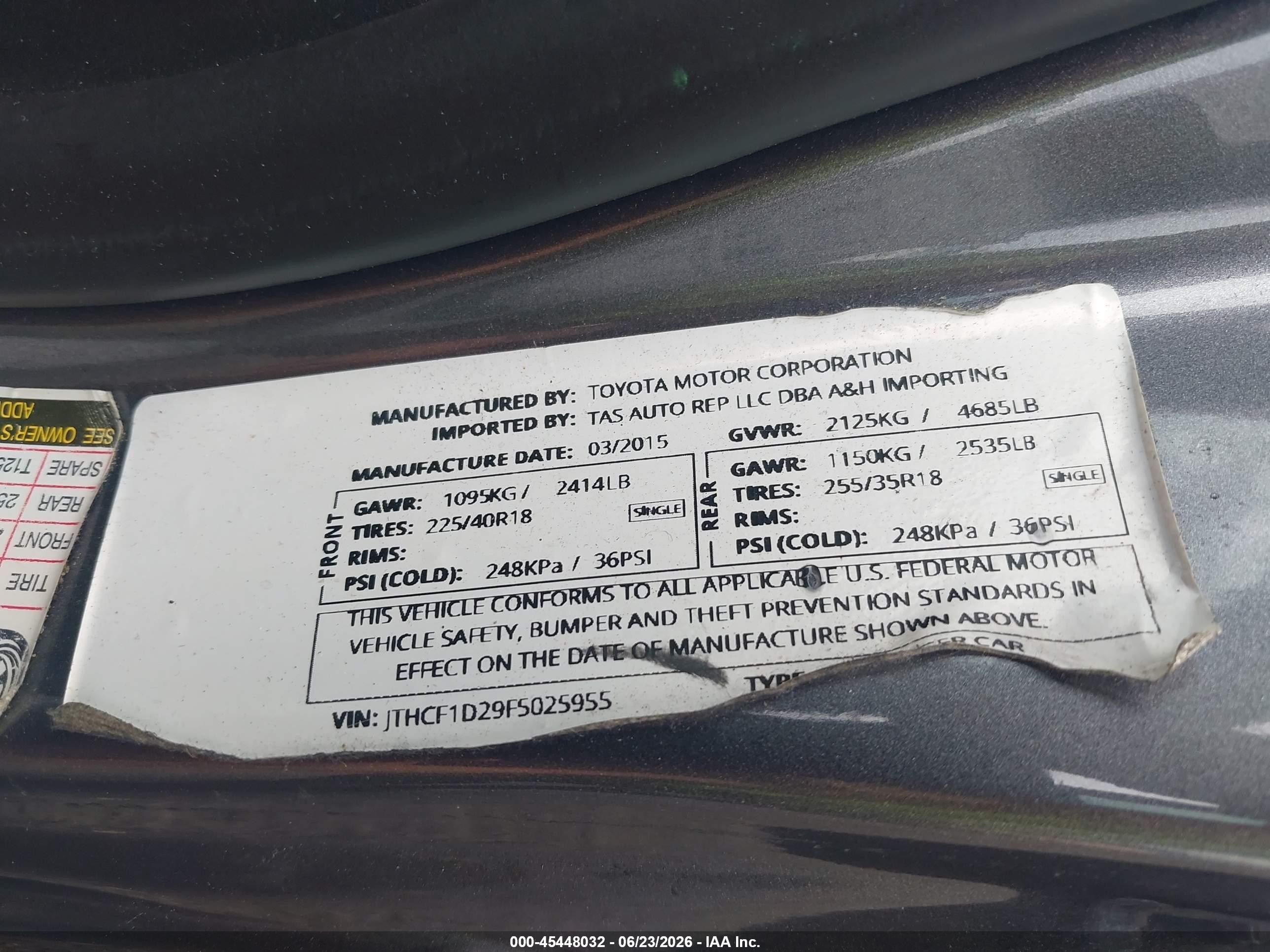 2015 Lexus Is 250   Gray vin: JTHCF1D29F5025955