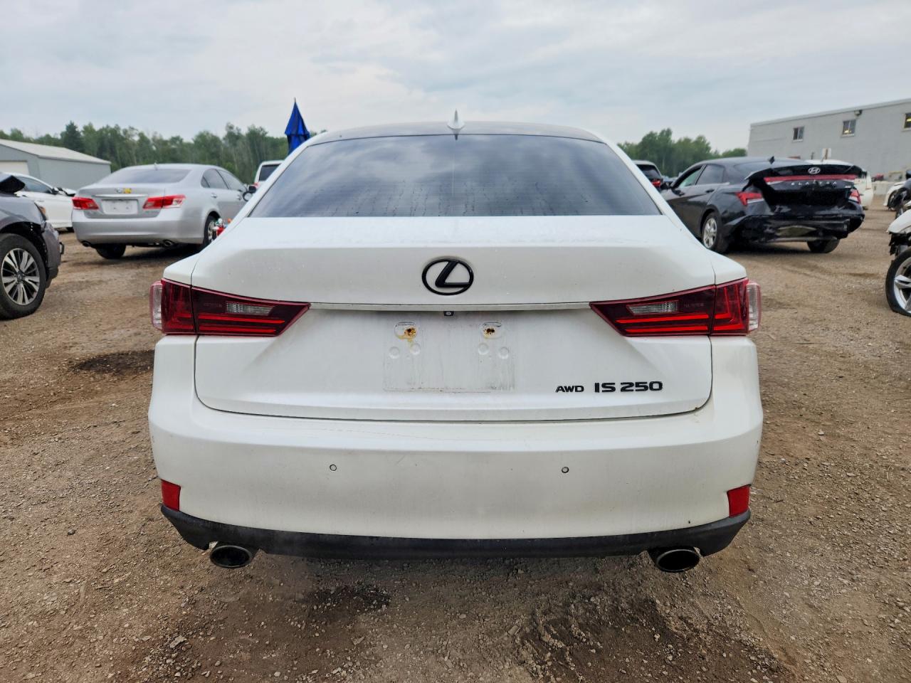 2014 Lexus Is 250 White vin: JTHCF1D2XE5001095