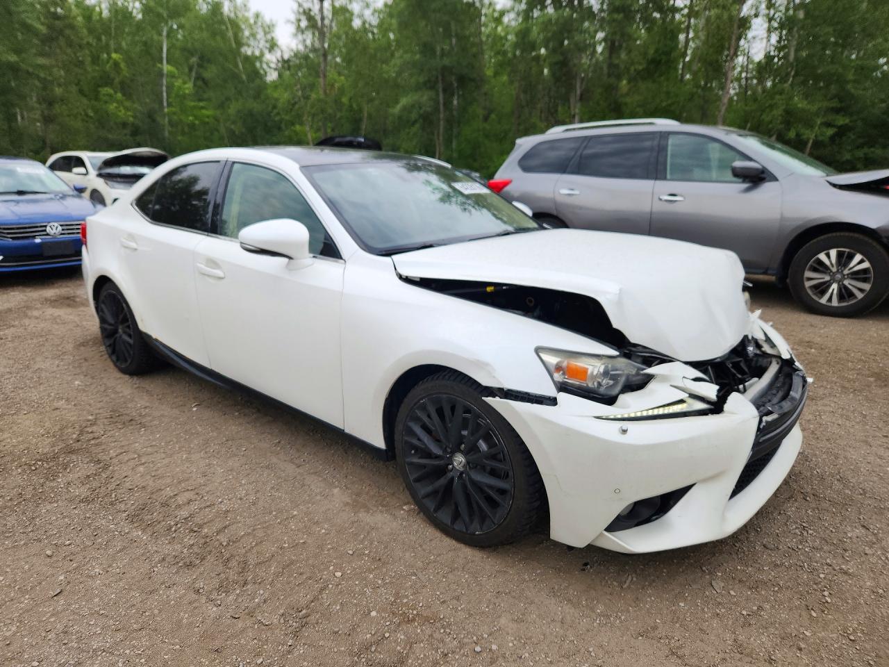 2014 Lexus Is 250 White vin: JTHCF1D2XE5001095