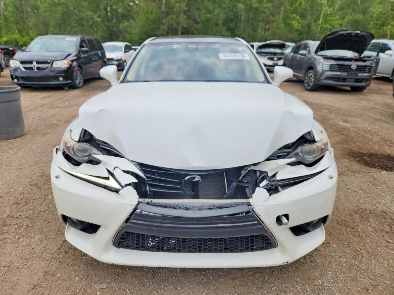2014 Lexus Is 250 White vin: JTHCF1D2XE5001095