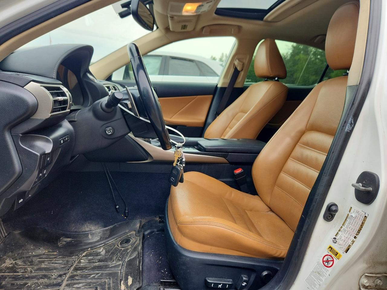 2014 Lexus Is 250 White vin: JTHCF1D2XE5001095