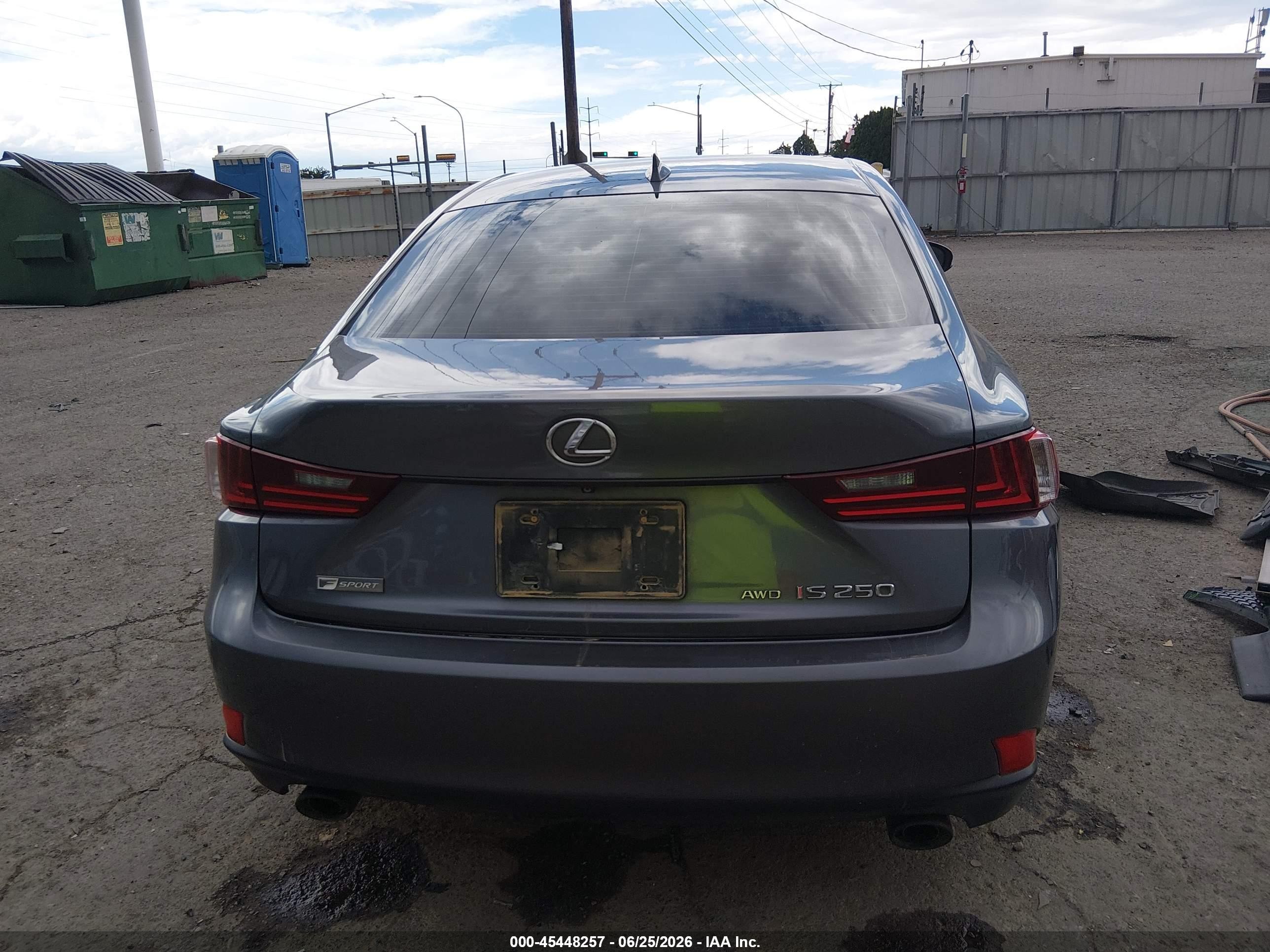 2014 Lexus Is 250   Серый vin: JTHCF1D2XE5001422