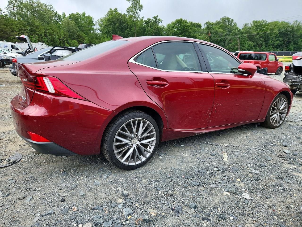 2014 Lexus Is 250 Красный vin: JTHCF1D2XE5001503