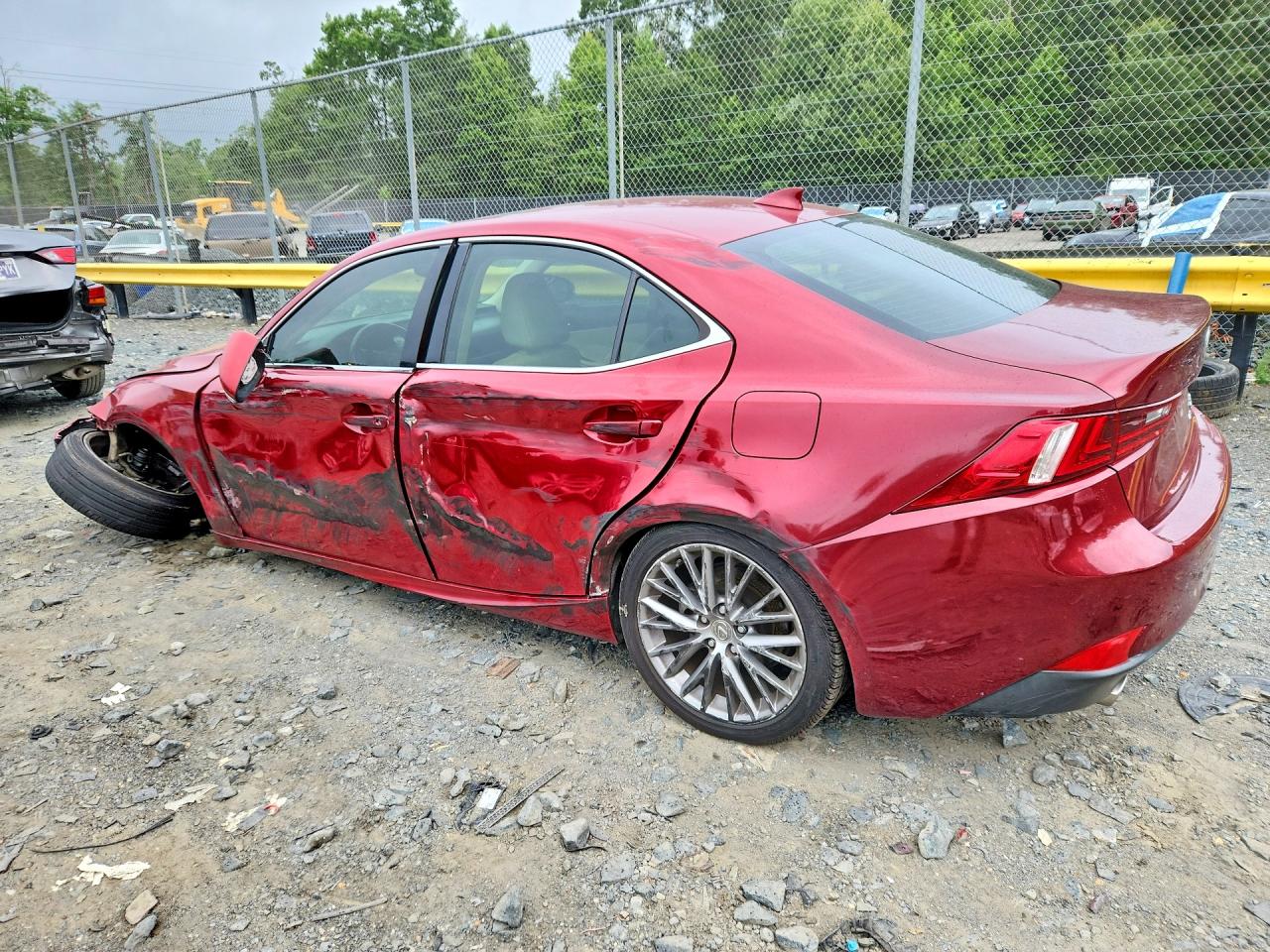 2014 Lexus Is 250 Красный vin: JTHCF1D2XE5001503