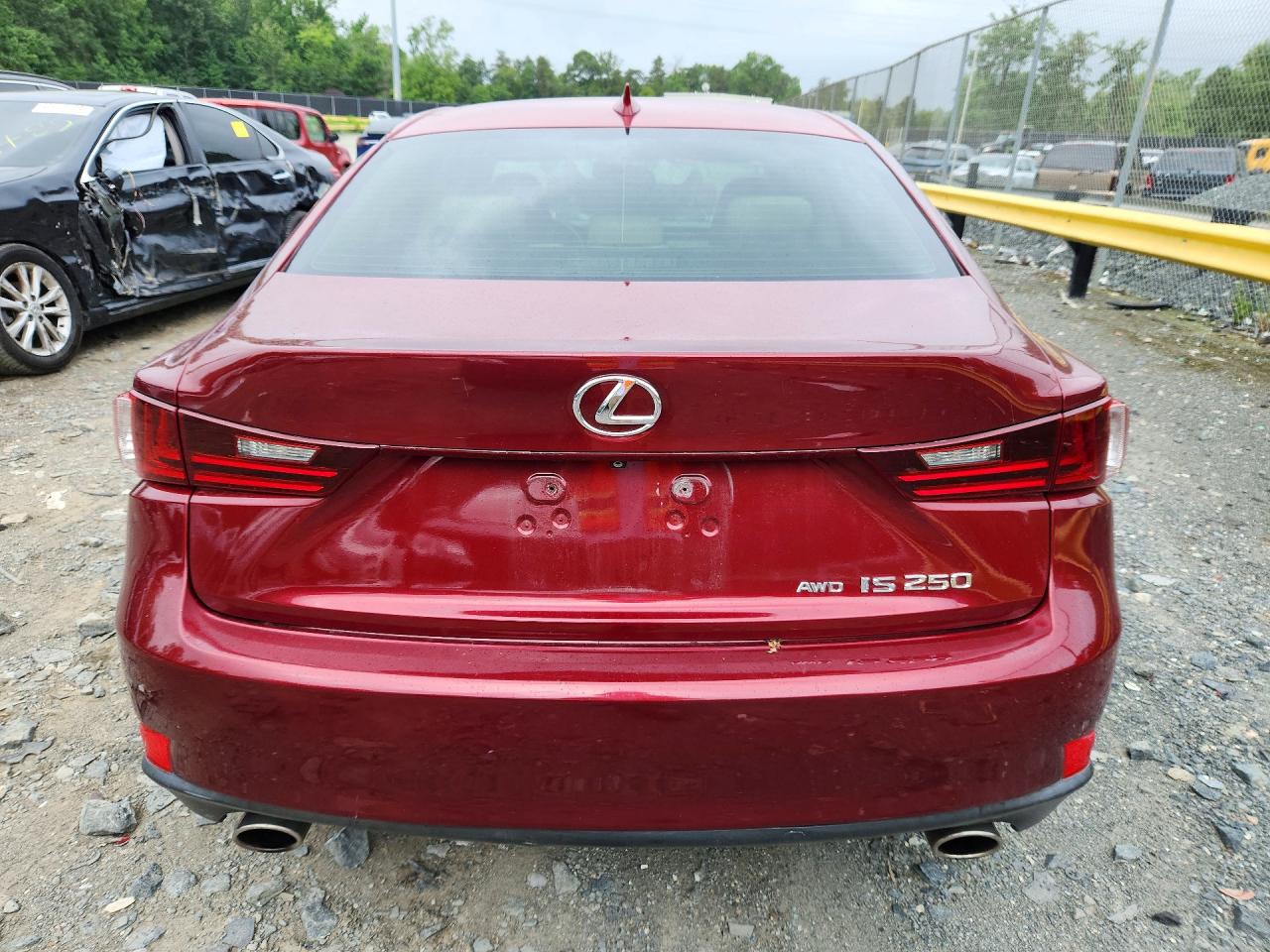 2014 Lexus Is 250 Красный vin: JTHCF1D2XE5001503
