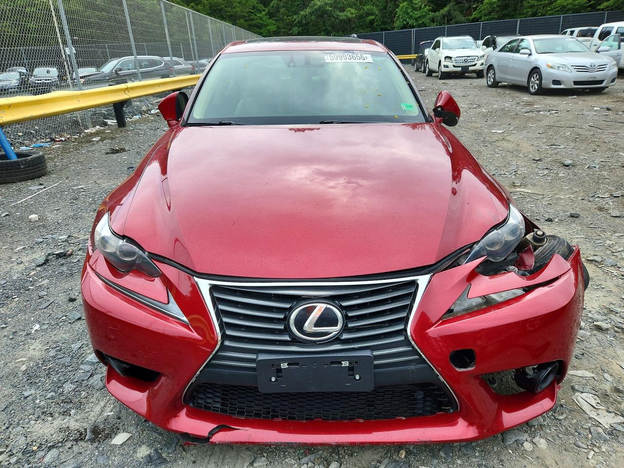 2014 Lexus Is 250 Красный vin: JTHCF1D2XE5001503