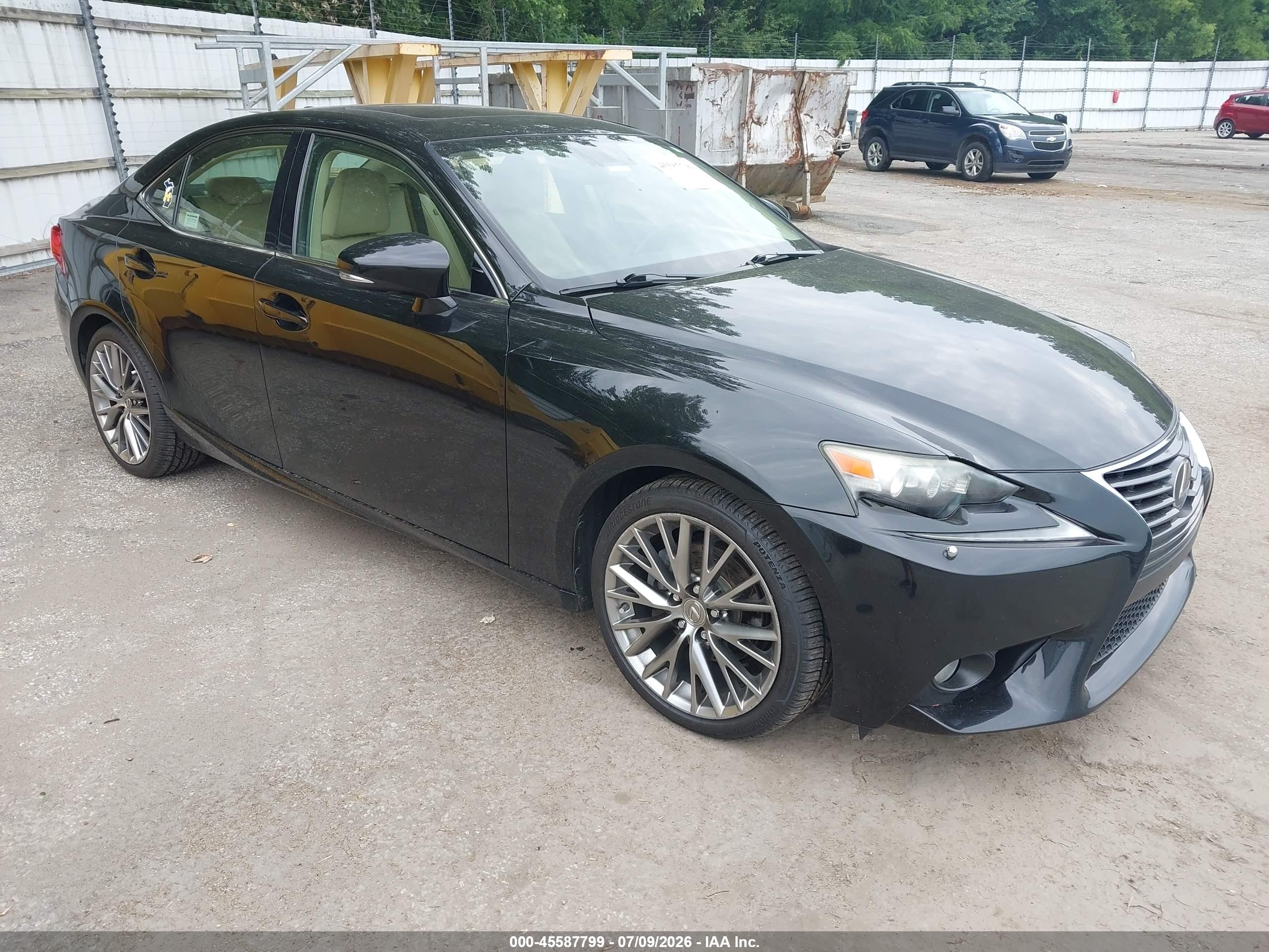 2014 Lexus Is 250   Black vin: JTHCF1D2XE5003722