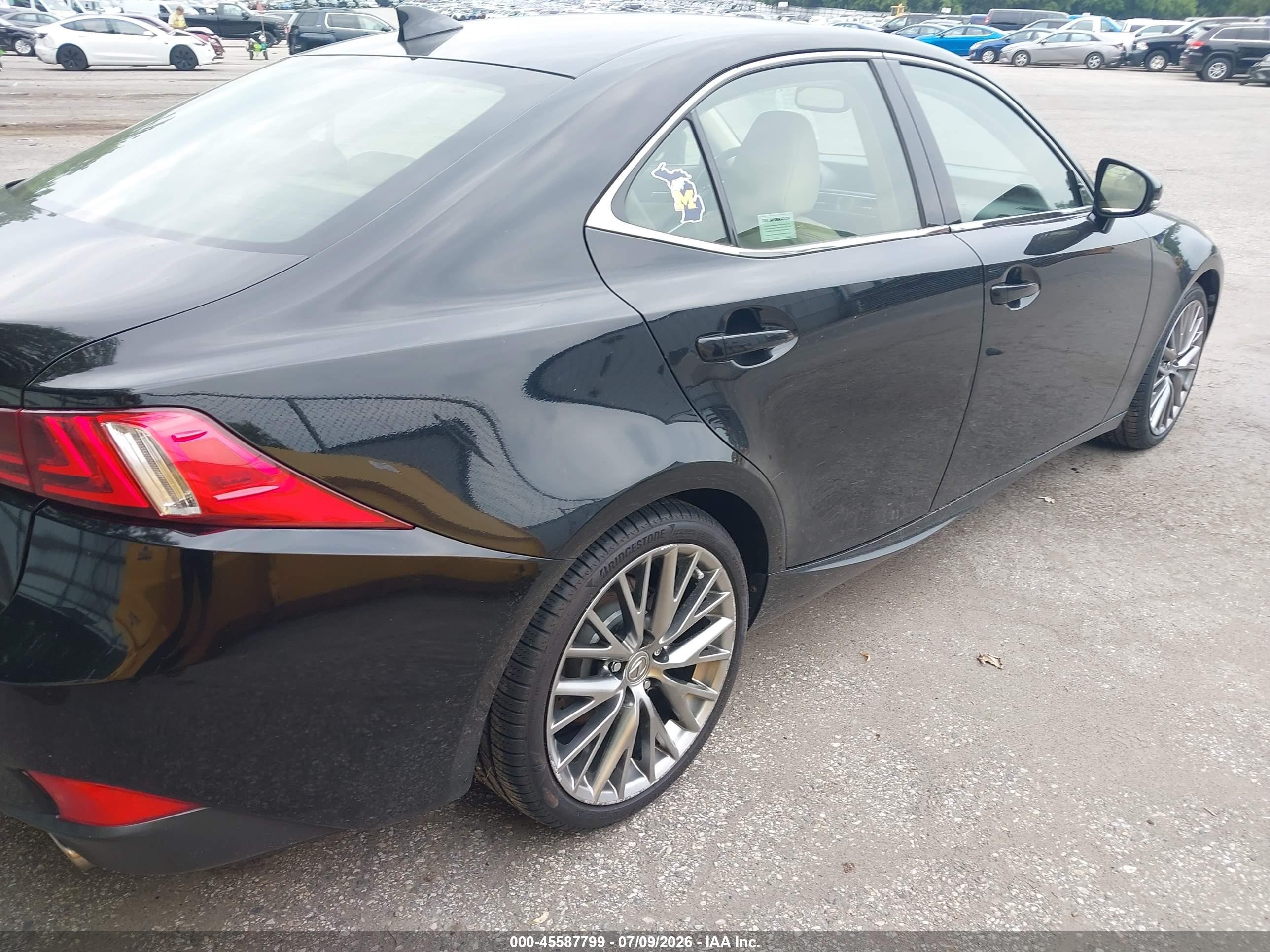 2014 Lexus Is 250   Black vin: JTHCF1D2XE5003722