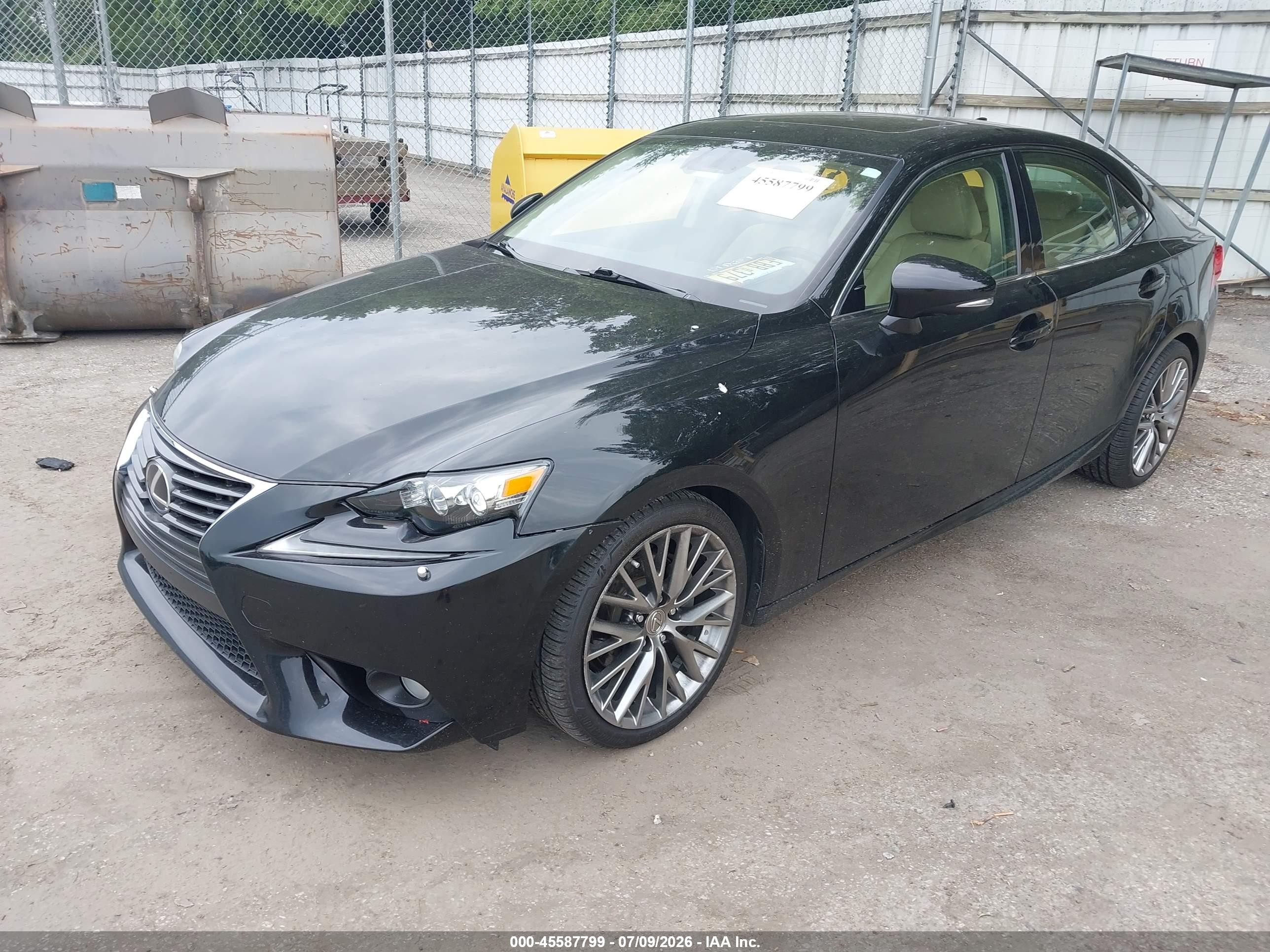 2014 Lexus Is 250   Black vin: JTHCF1D2XE5003722