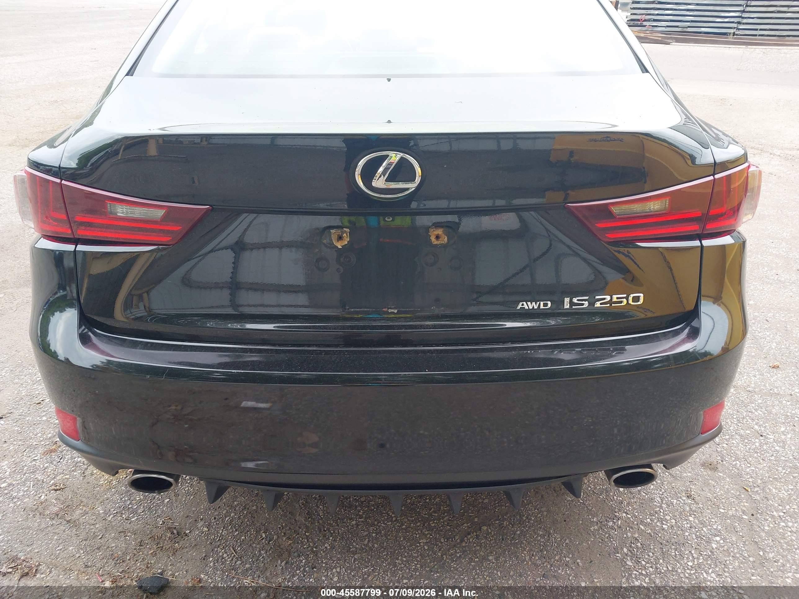2014 Lexus Is 250   Black vin: JTHCF1D2XE5003722
