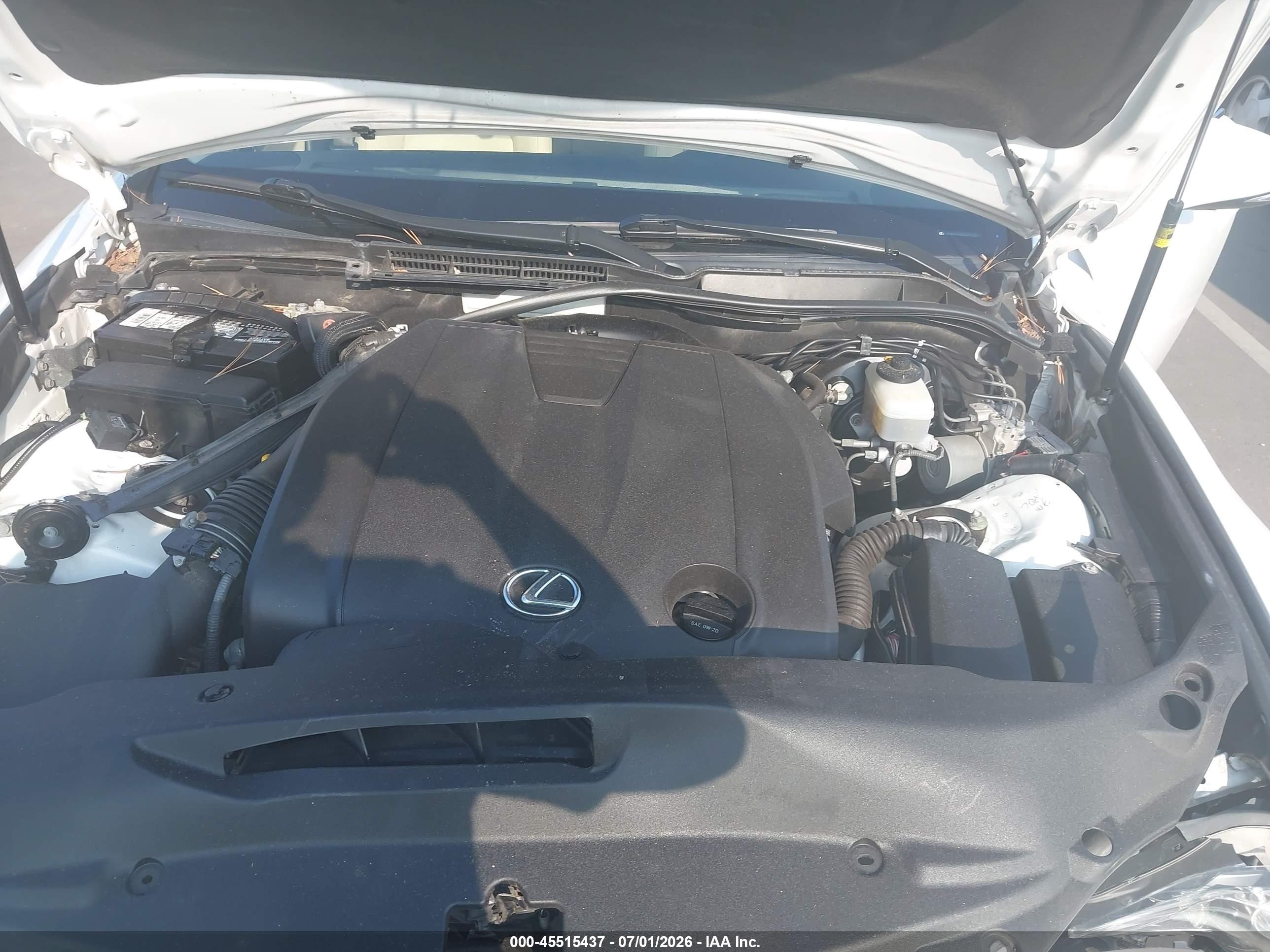 2014 Lexus Is 250   White vin: JTHCF1D2XE5007110