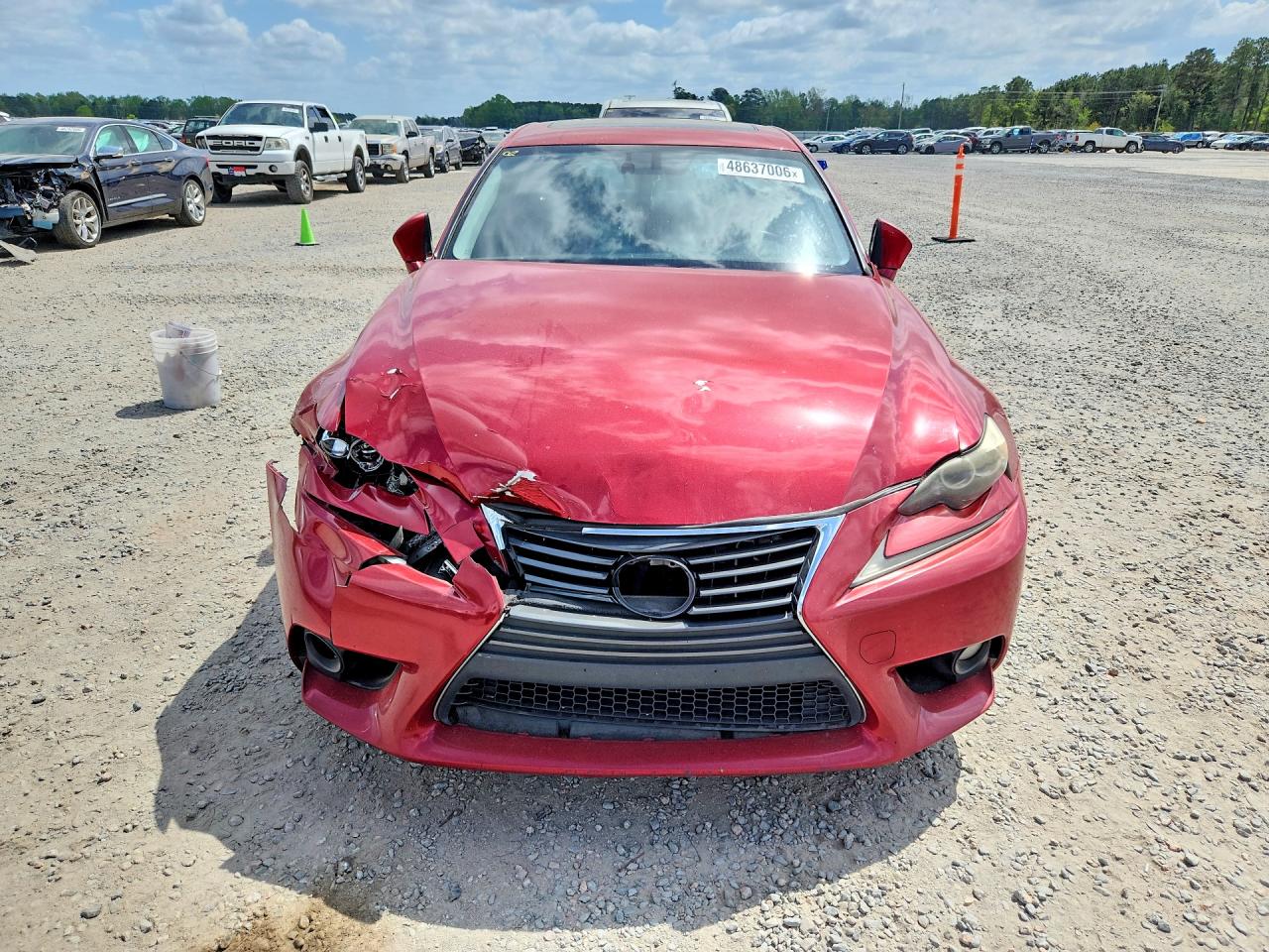 2014 Lexus Is 250 Base Red vin: JTHCF1D2XE5010976