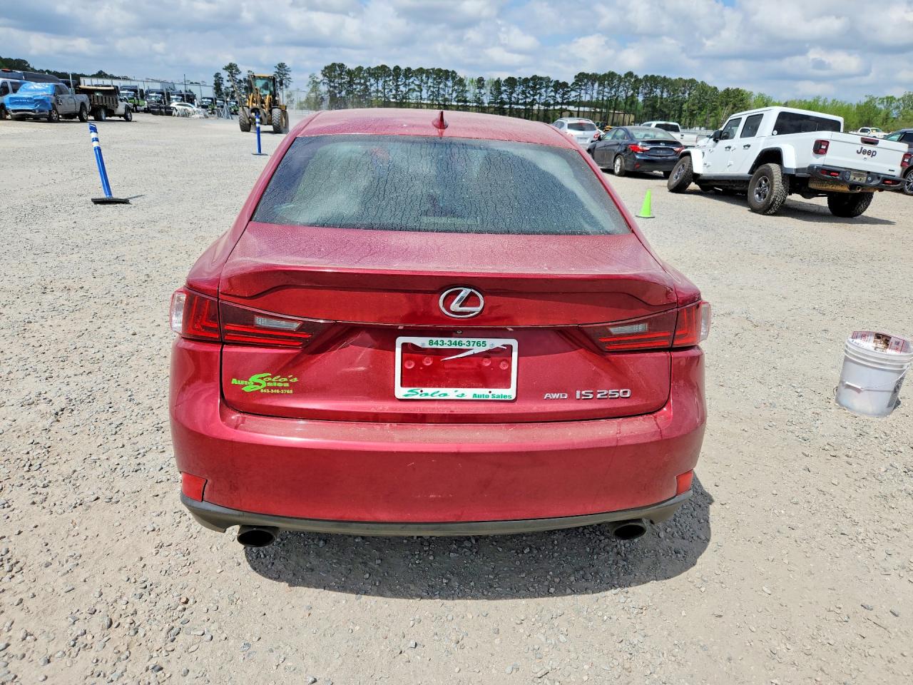 2014 Lexus Is 250 Base Red vin: JTHCF1D2XE5010976