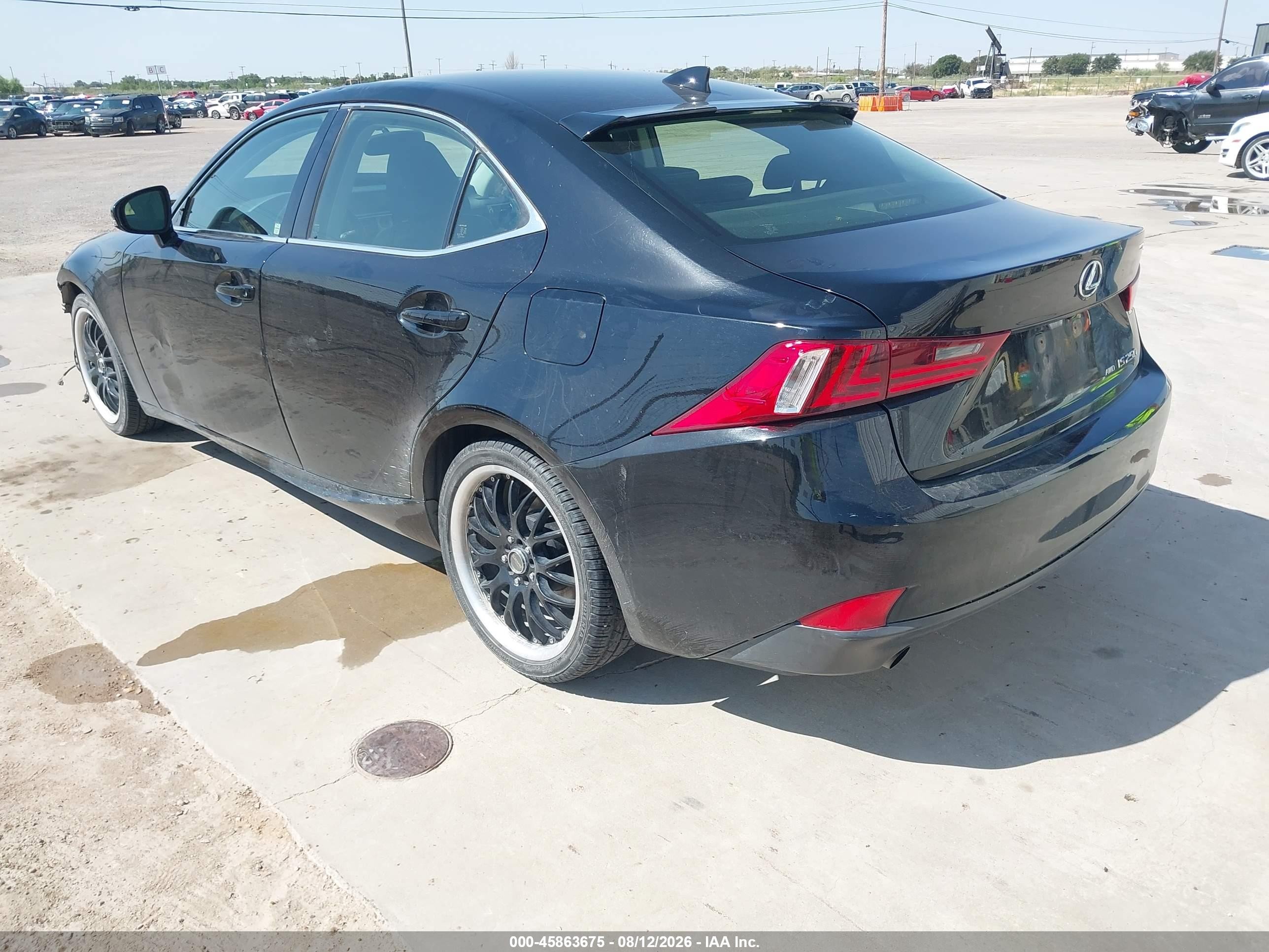 2014 Lexus Is 250   Черный vin: JTHCF1D2XE5015630