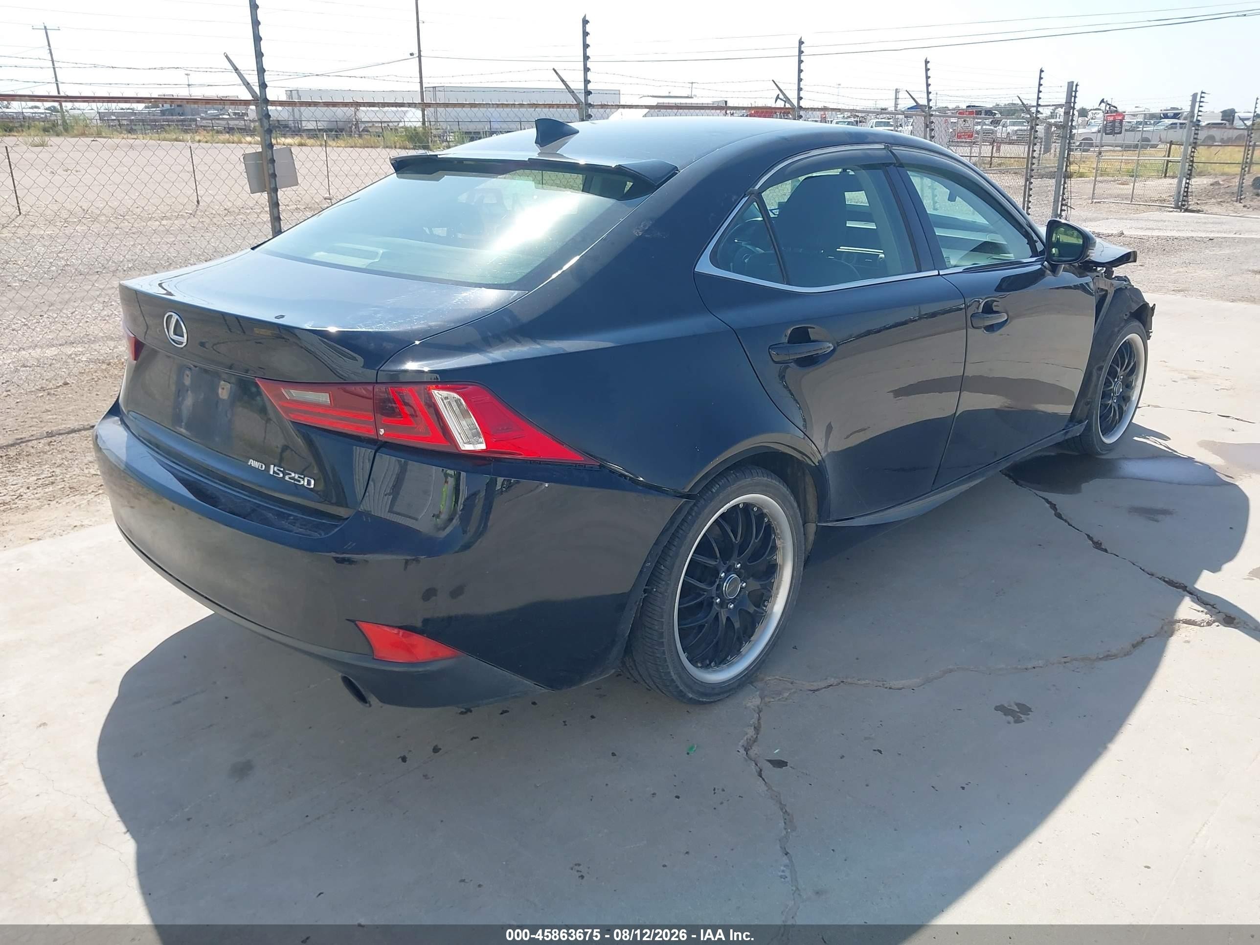 2014 Lexus Is 250   Черный vin: JTHCF1D2XE5015630