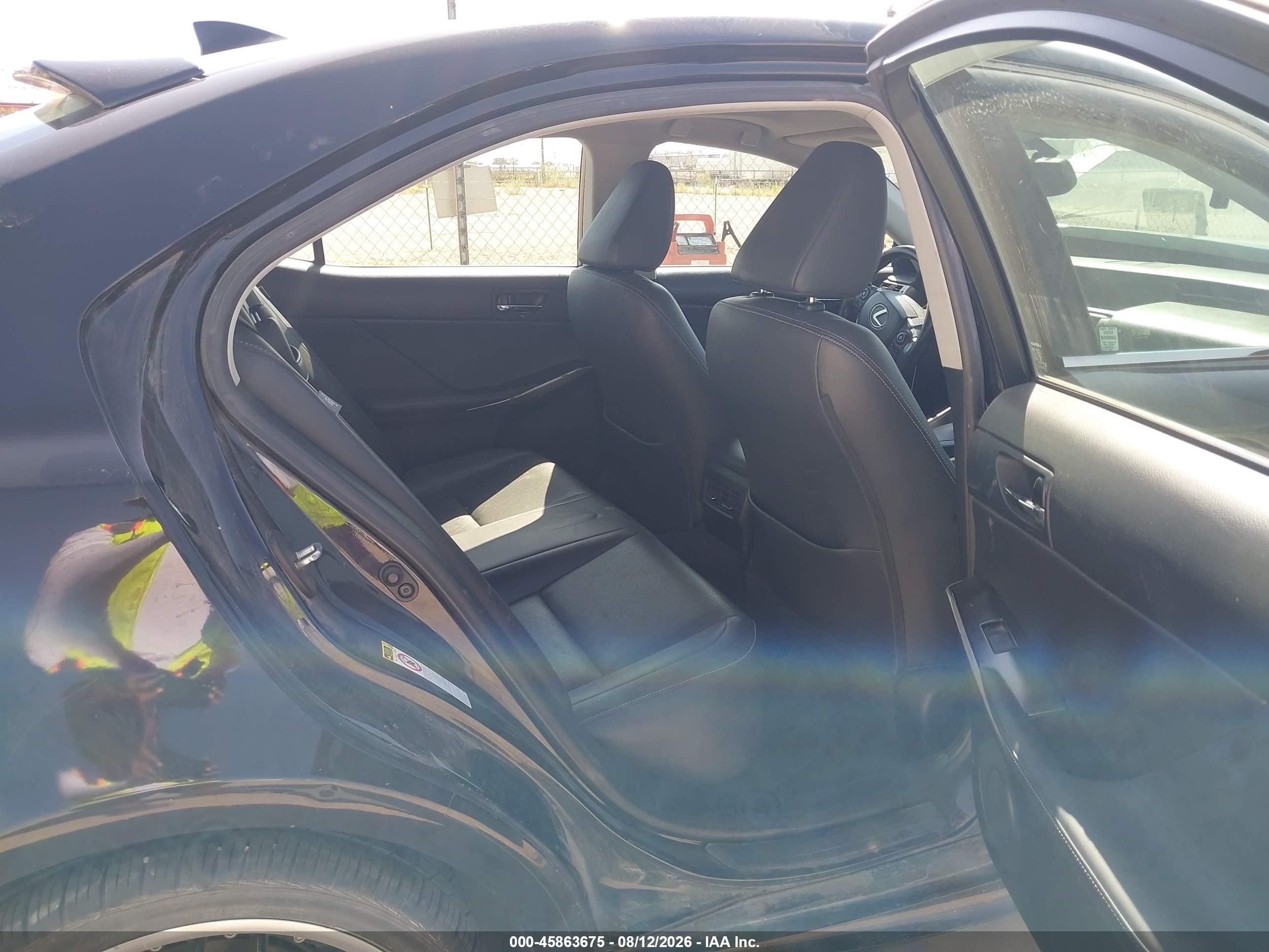2014 Lexus Is 250   Черный vin: JTHCF1D2XE5015630