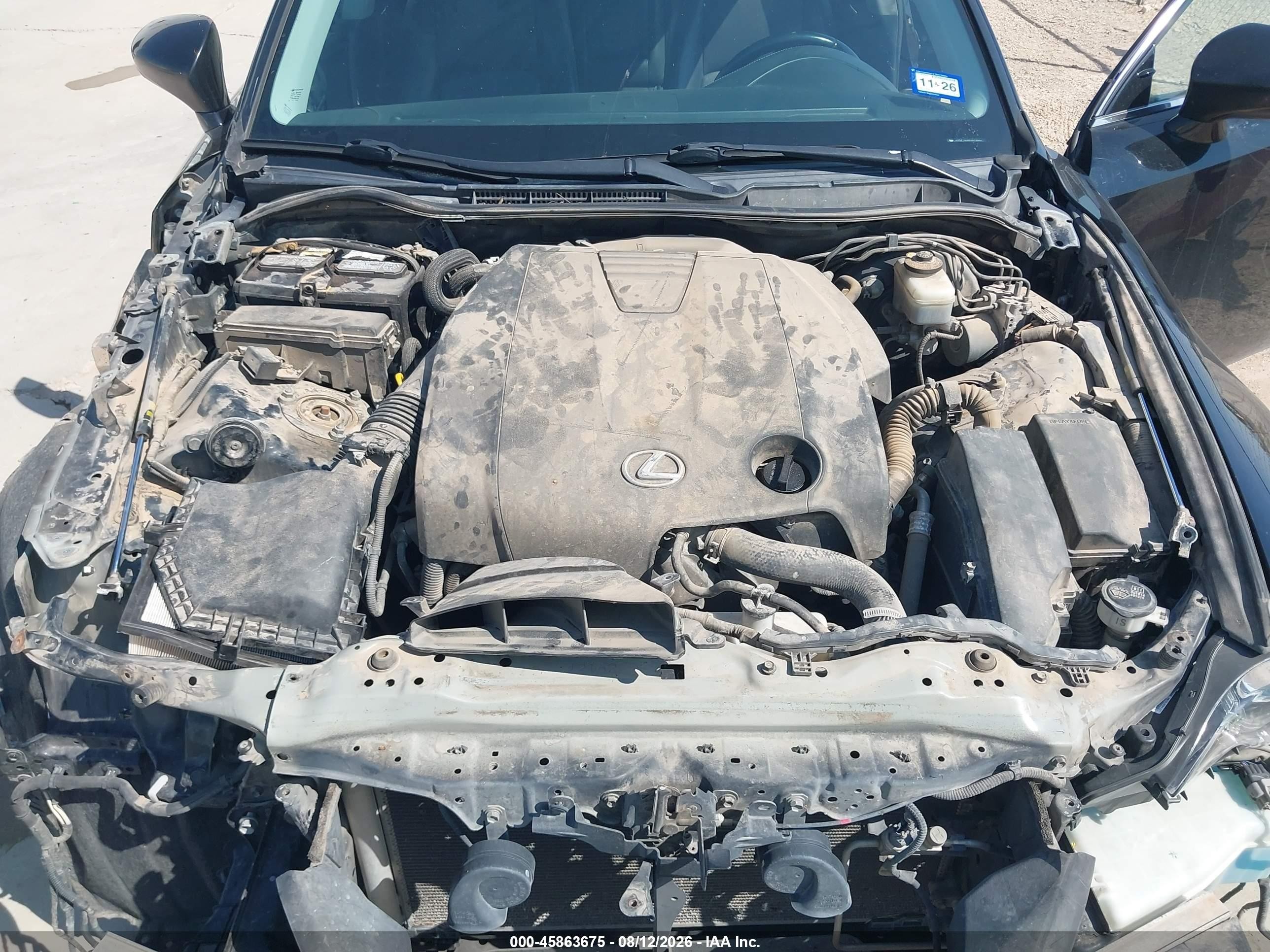 2014 Lexus Is 250   Черный vin: JTHCF1D2XE5015630
