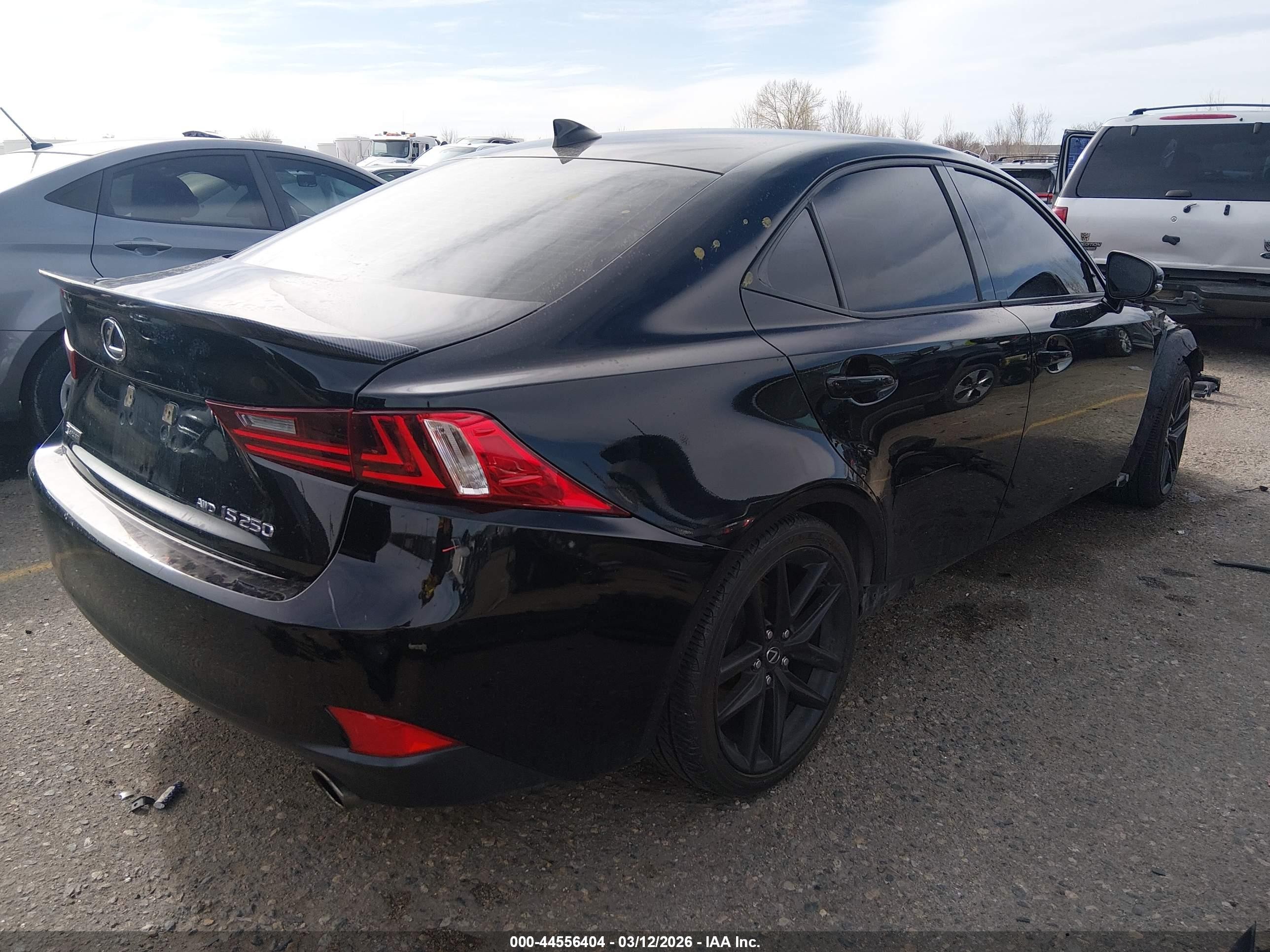 2015 Lexus Is 250   Black vin: JTHCF1D2XF5021493