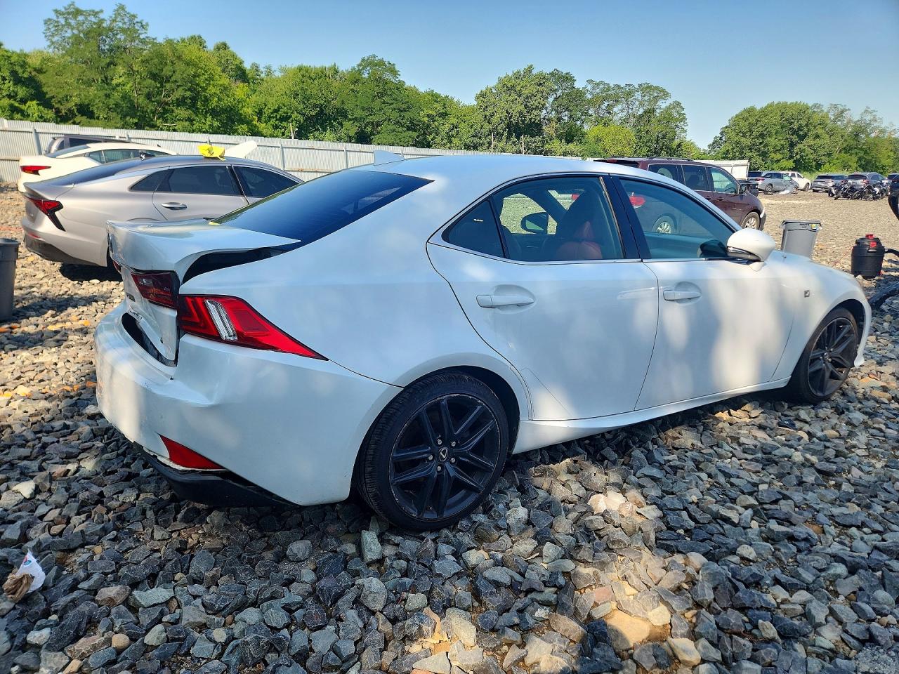 2015 Lexus Is 250 White vin: JTHCF1D2XF5021977