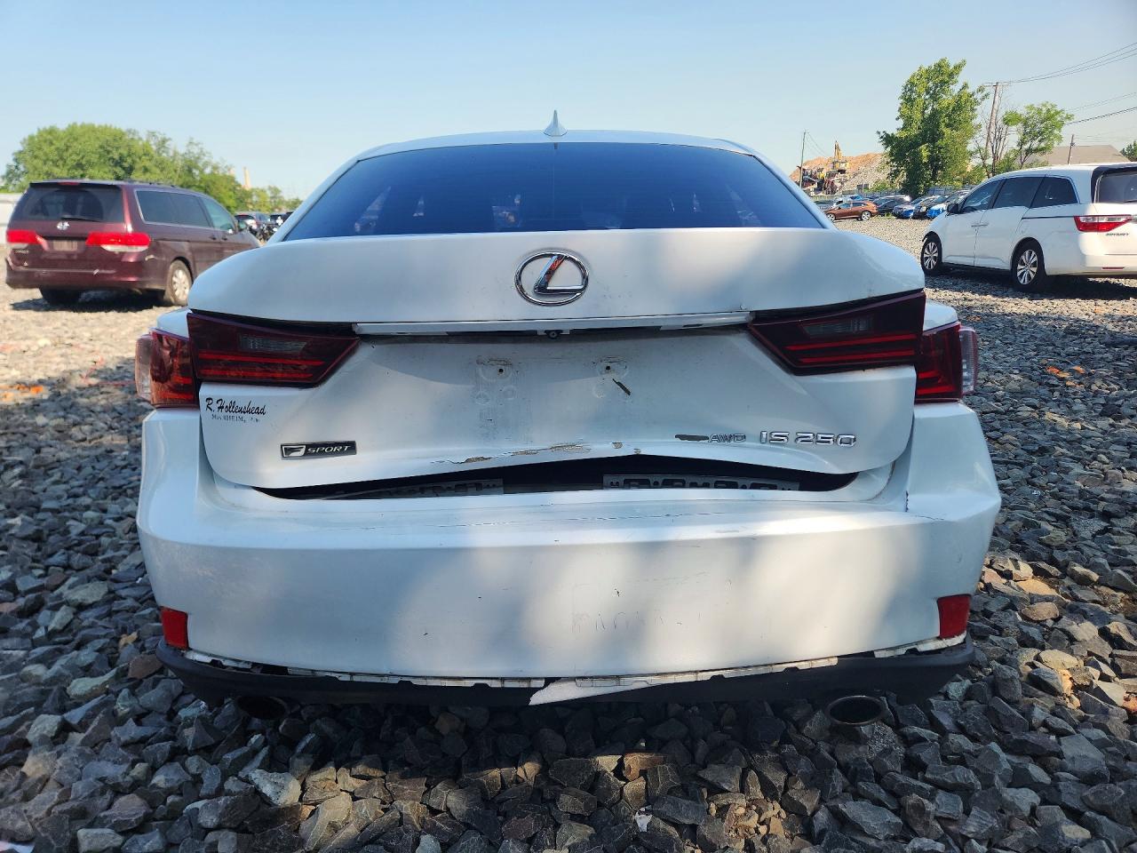 2015 Lexus Is 250 White vin: JTHCF1D2XF5021977