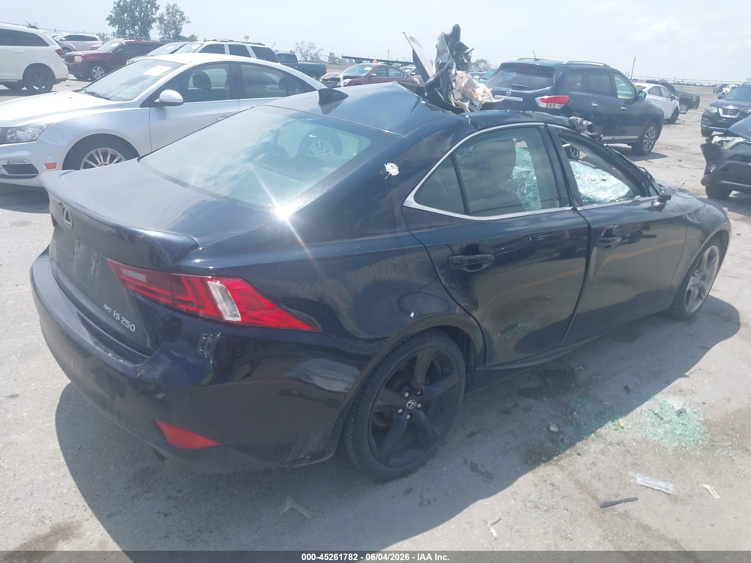 2015 Lexus Is 250   Black vin: JTHCF1D2XF5023230
