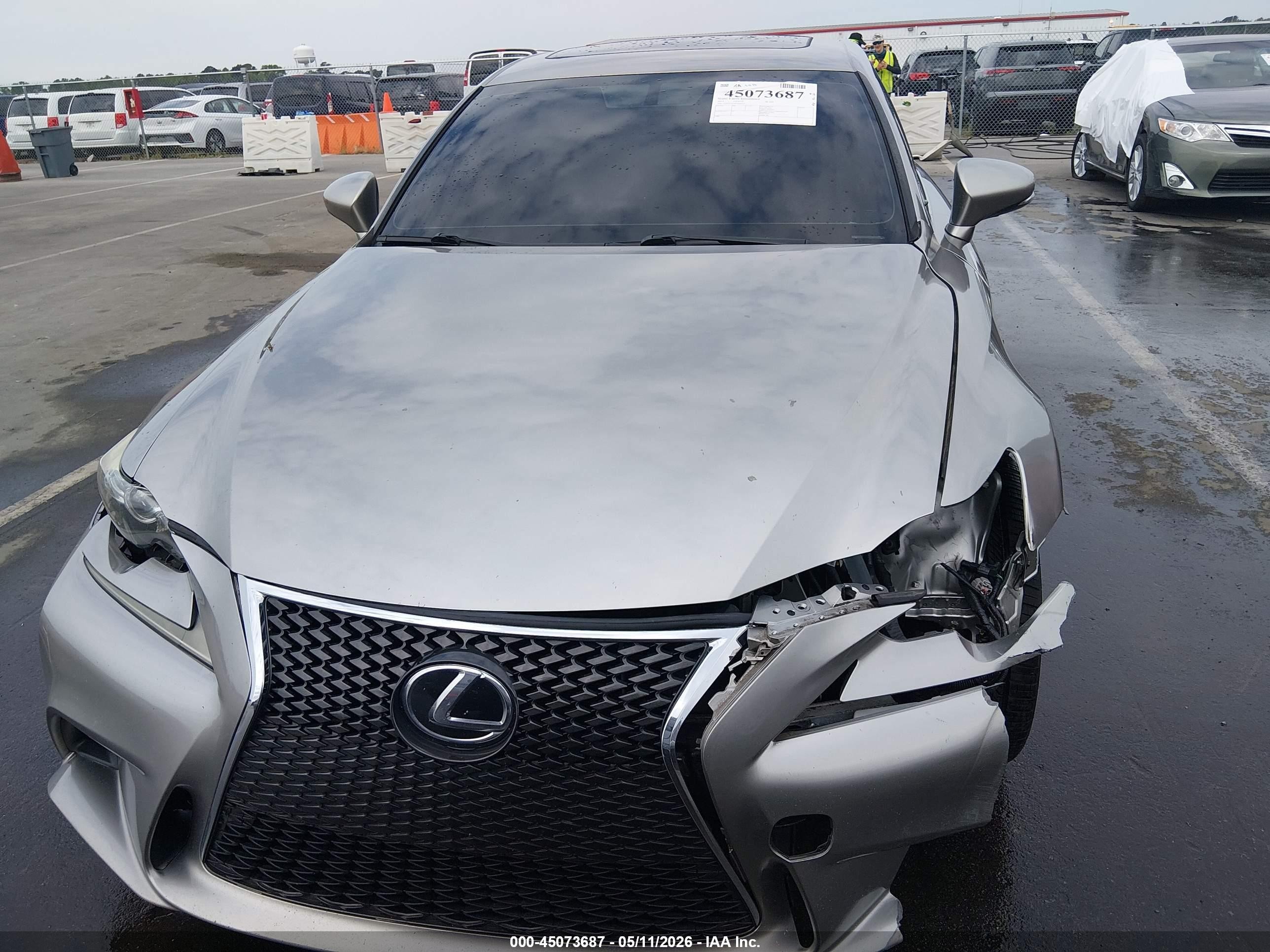 2015 Lexus Is 250 Silver vin: JTHCF1D2XF5026127