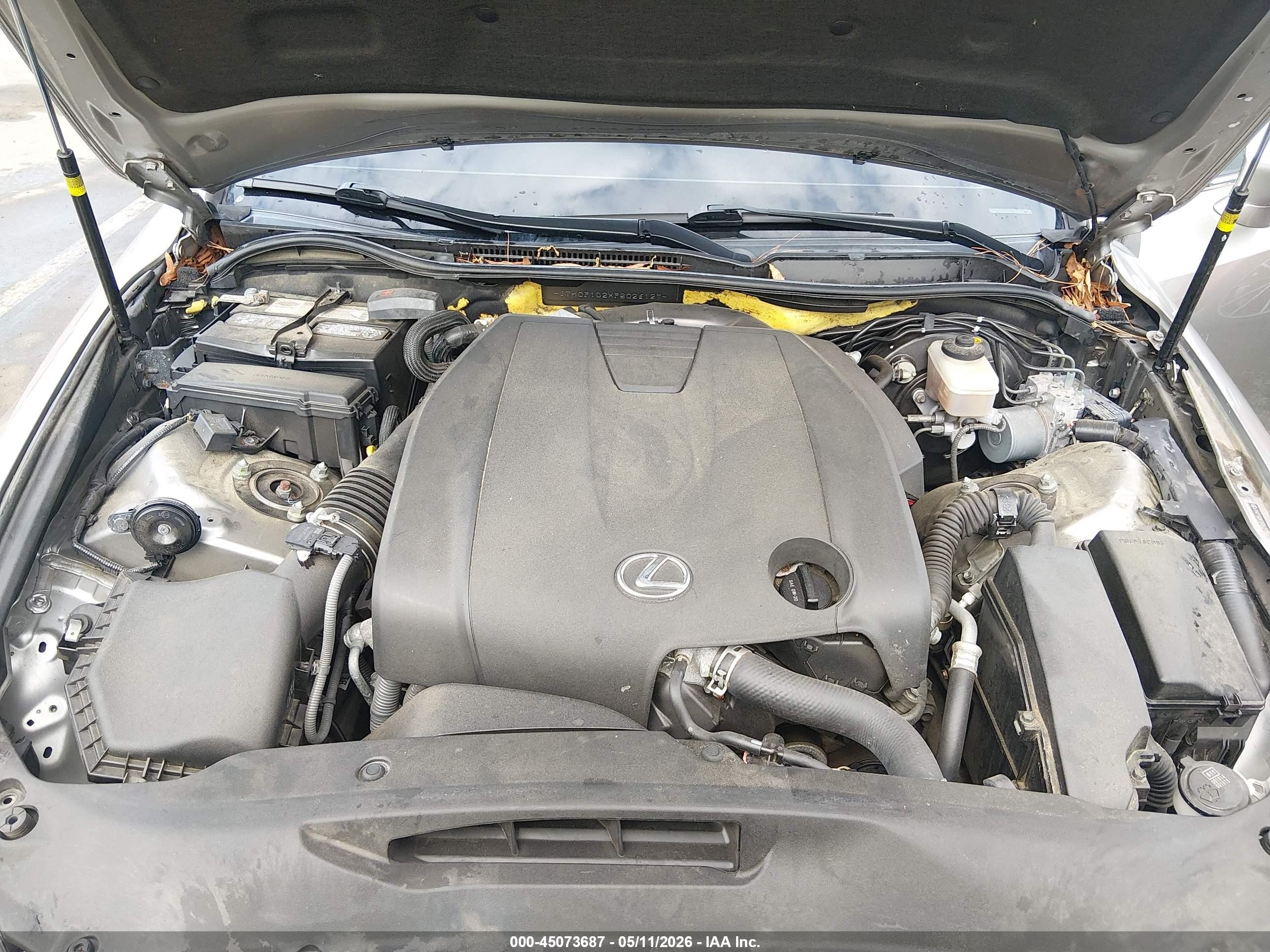 2015 Lexus Is 250 Silver vin: JTHCF1D2XF5026127