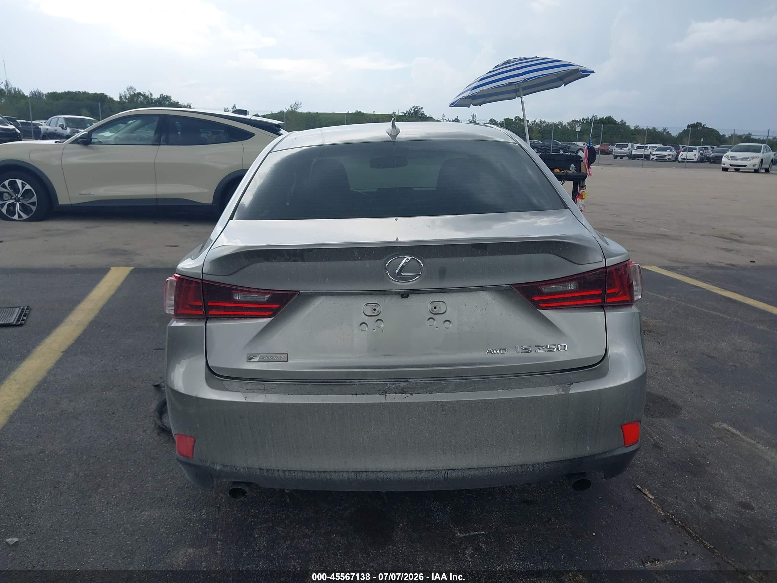 2015 Lexus Is 250   Gray vin: JTHCF1D2XF5028492