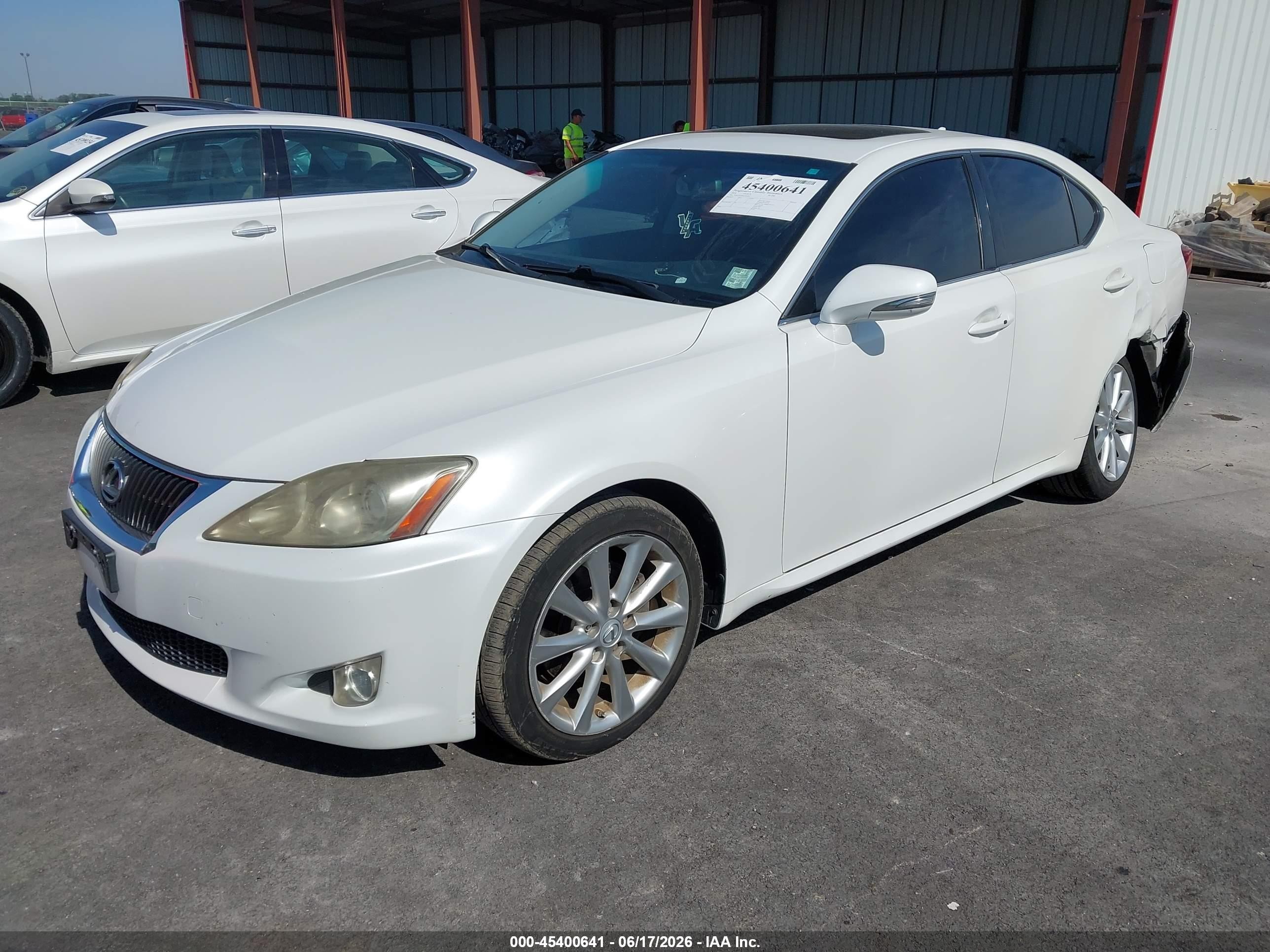 2010 Lexus Is 250   Белый vin: JTHCF5C20A2032697