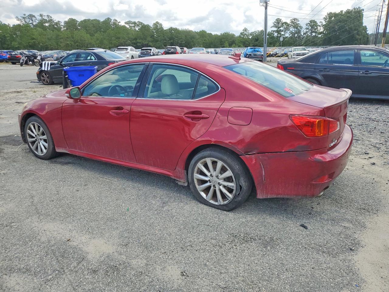 2010 Lexus Is 250 Red vin: JTHCF5C20A2033039