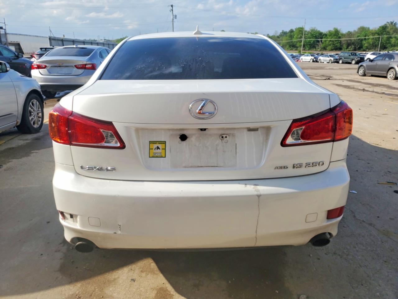 2010 Lexus Is 250 White vin: JTHCF5C20A5042175