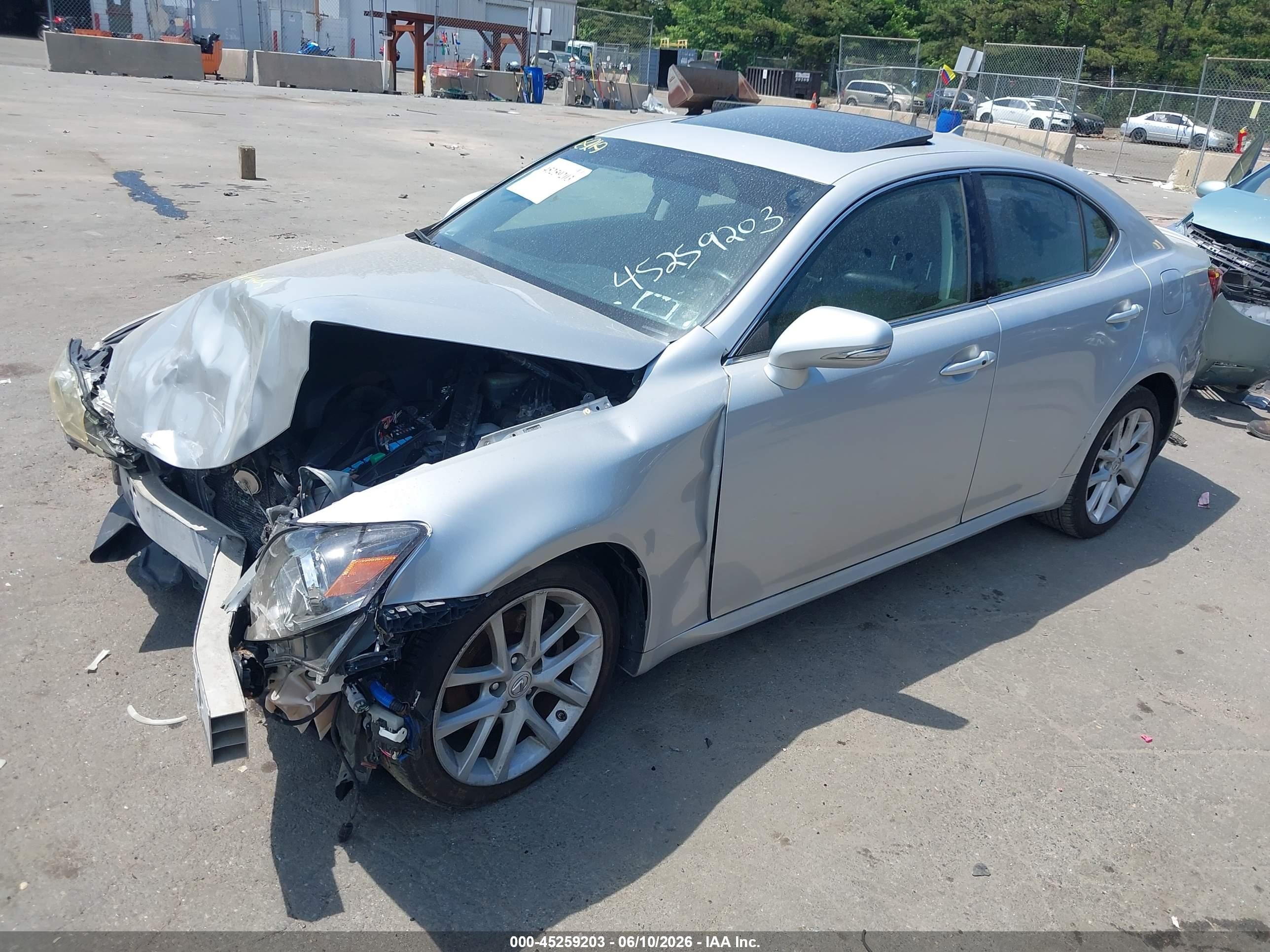 2011 Lexus Is 250   Silver vin: JTHCF5C20B5049287