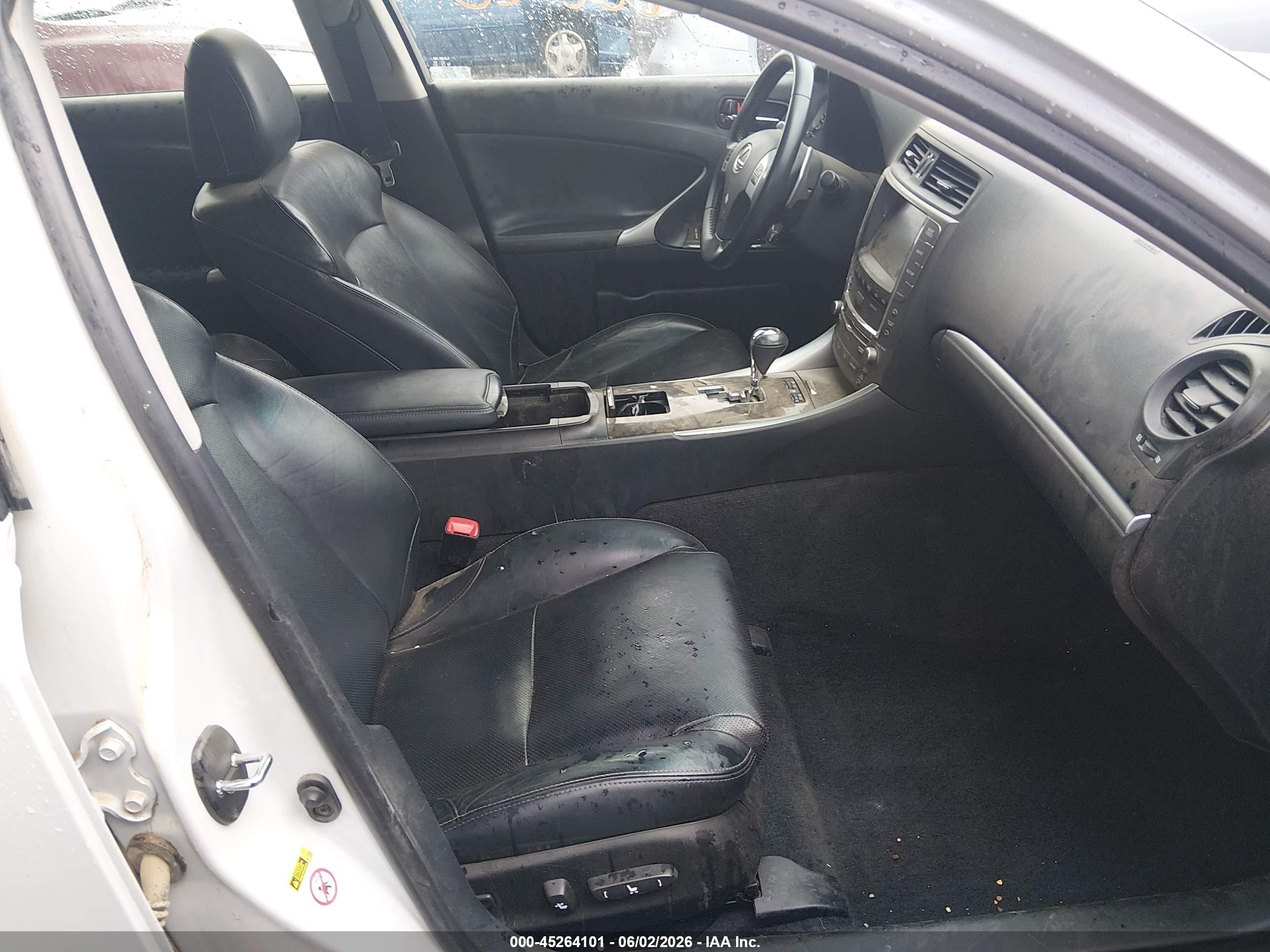 2011 Lexus Is 250   White vin: JTHCF5C20B5052576