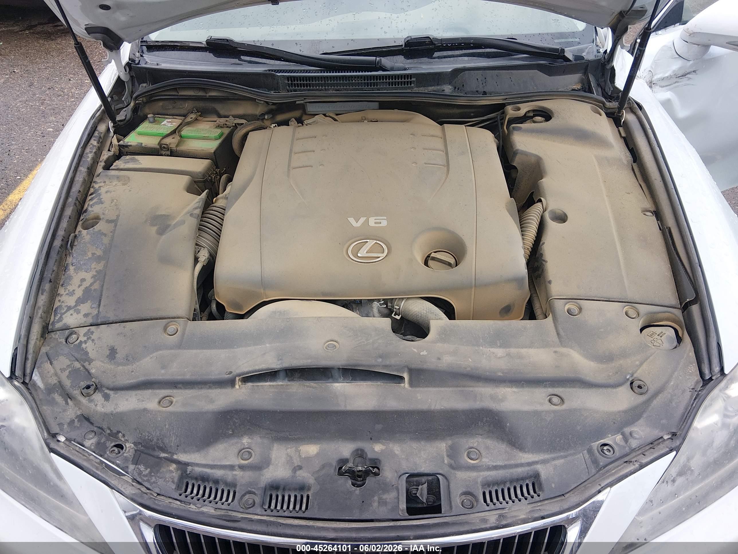 2011 Lexus Is 250   White vin: JTHCF5C20B5052576