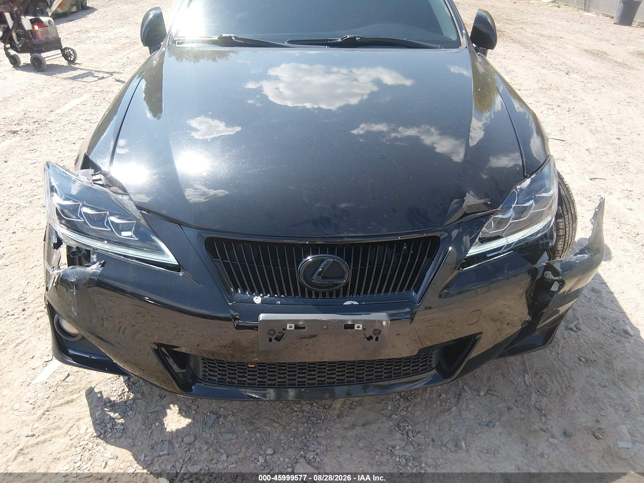 2012 Lexus Is 250   Black vin: JTHCF5C20C5057469
