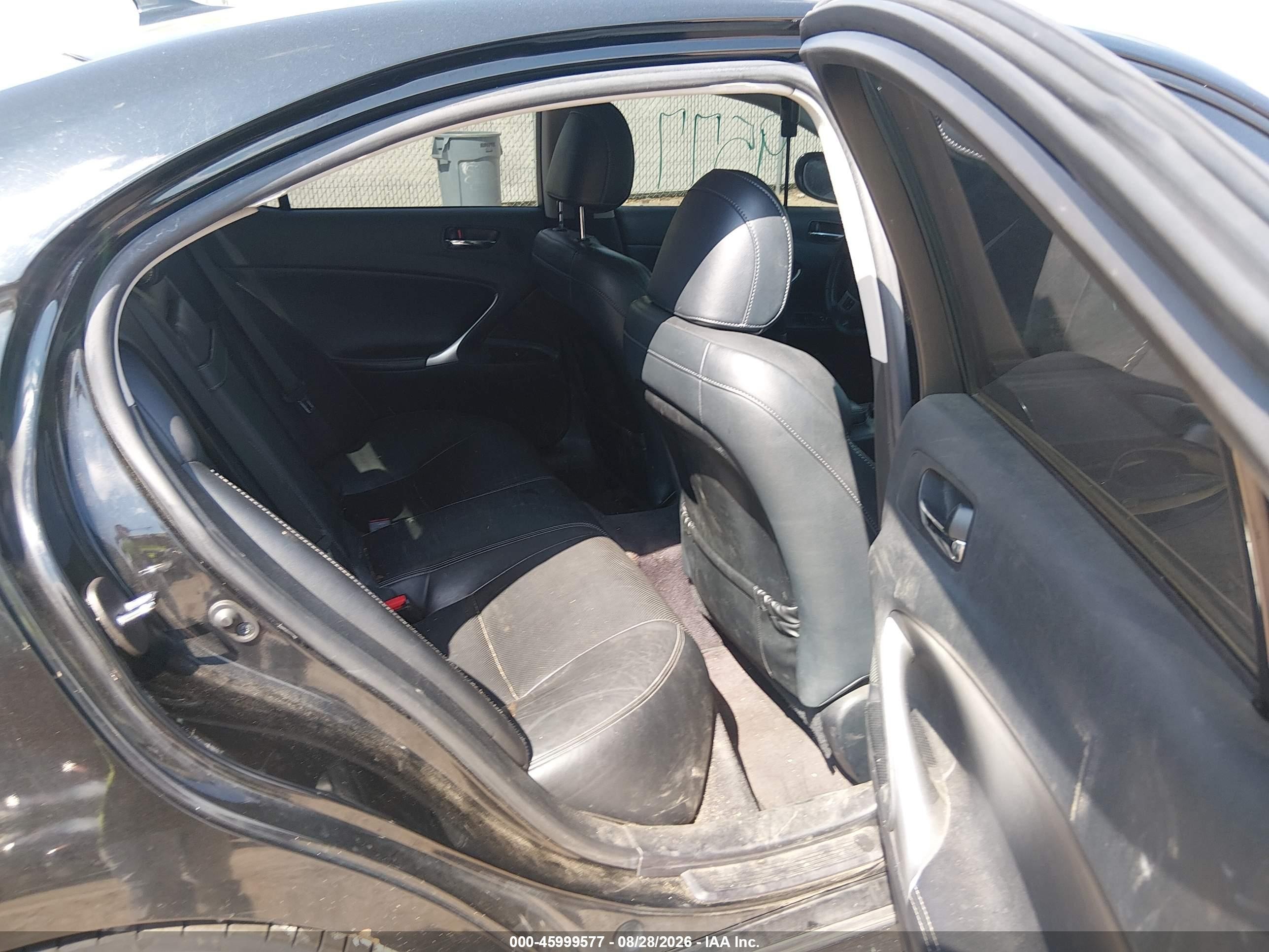 2012 Lexus Is 250   Black vin: JTHCF5C20C5057469