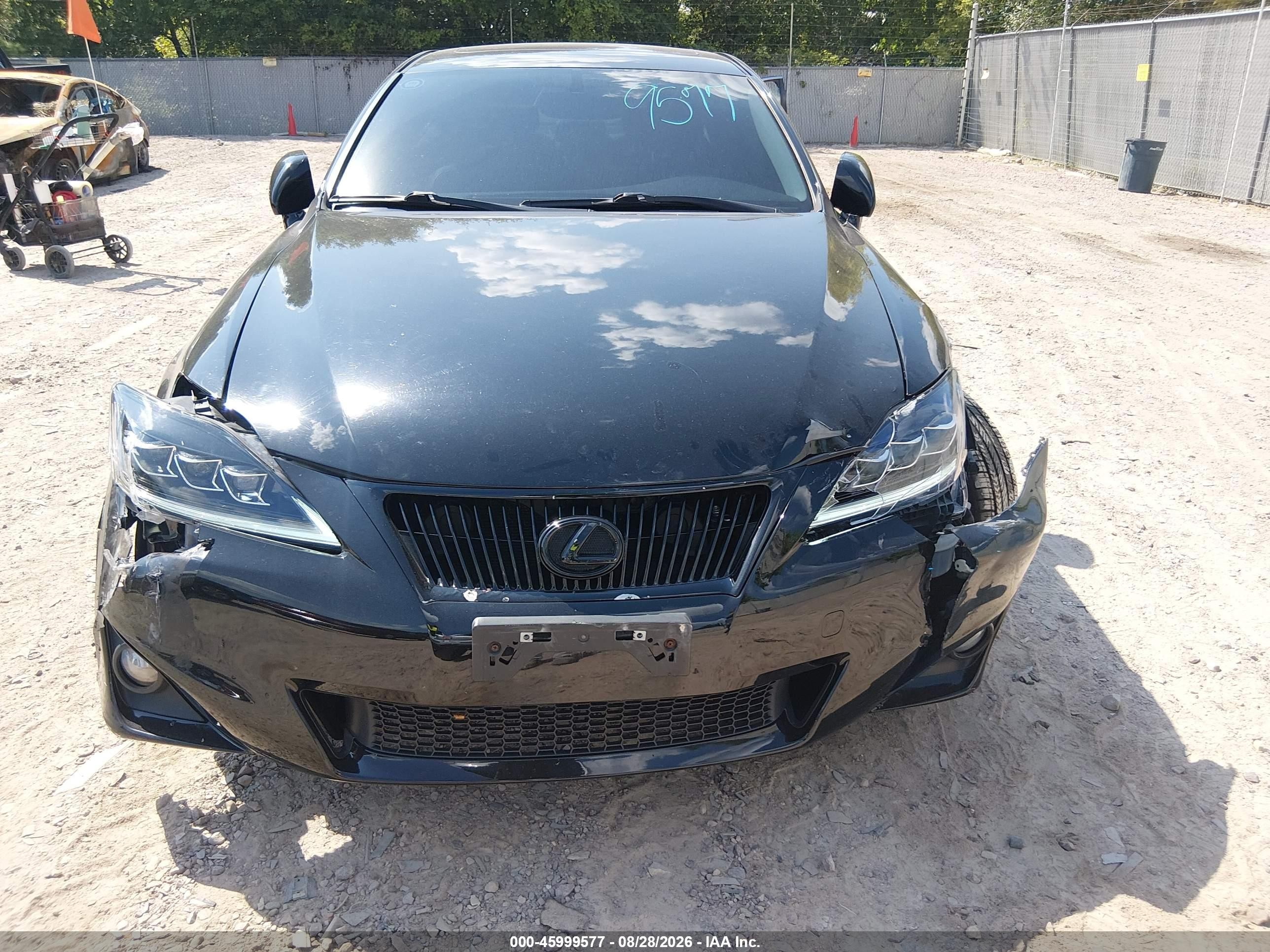 2012 Lexus Is 250   Black vin: JTHCF5C20C5057469
