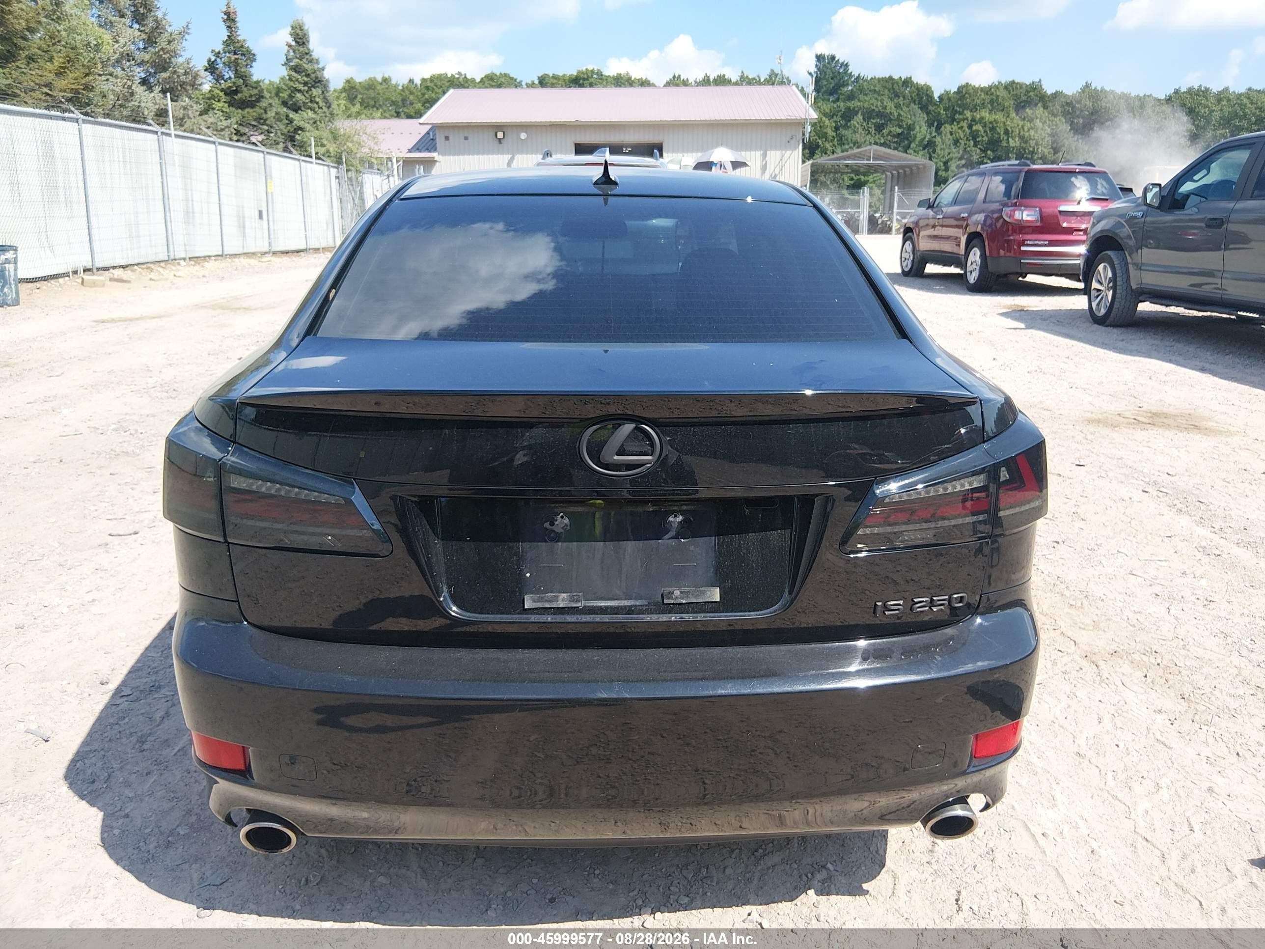 2012 Lexus Is 250   Black vin: JTHCF5C20C5057469