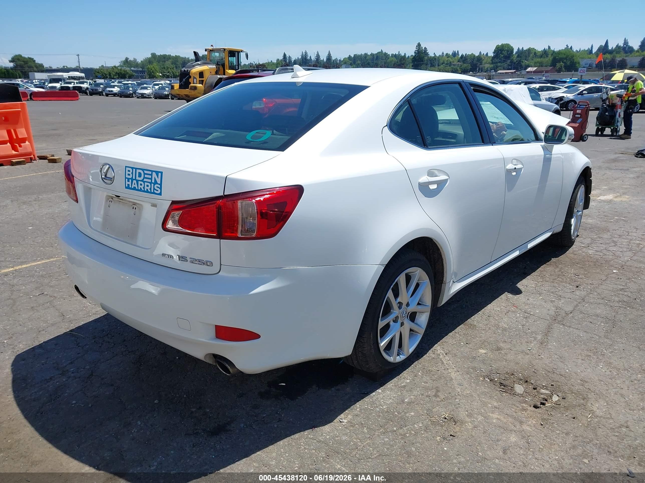 2013 Lexus Is 250   White vin: JTHCF5C20D5063886