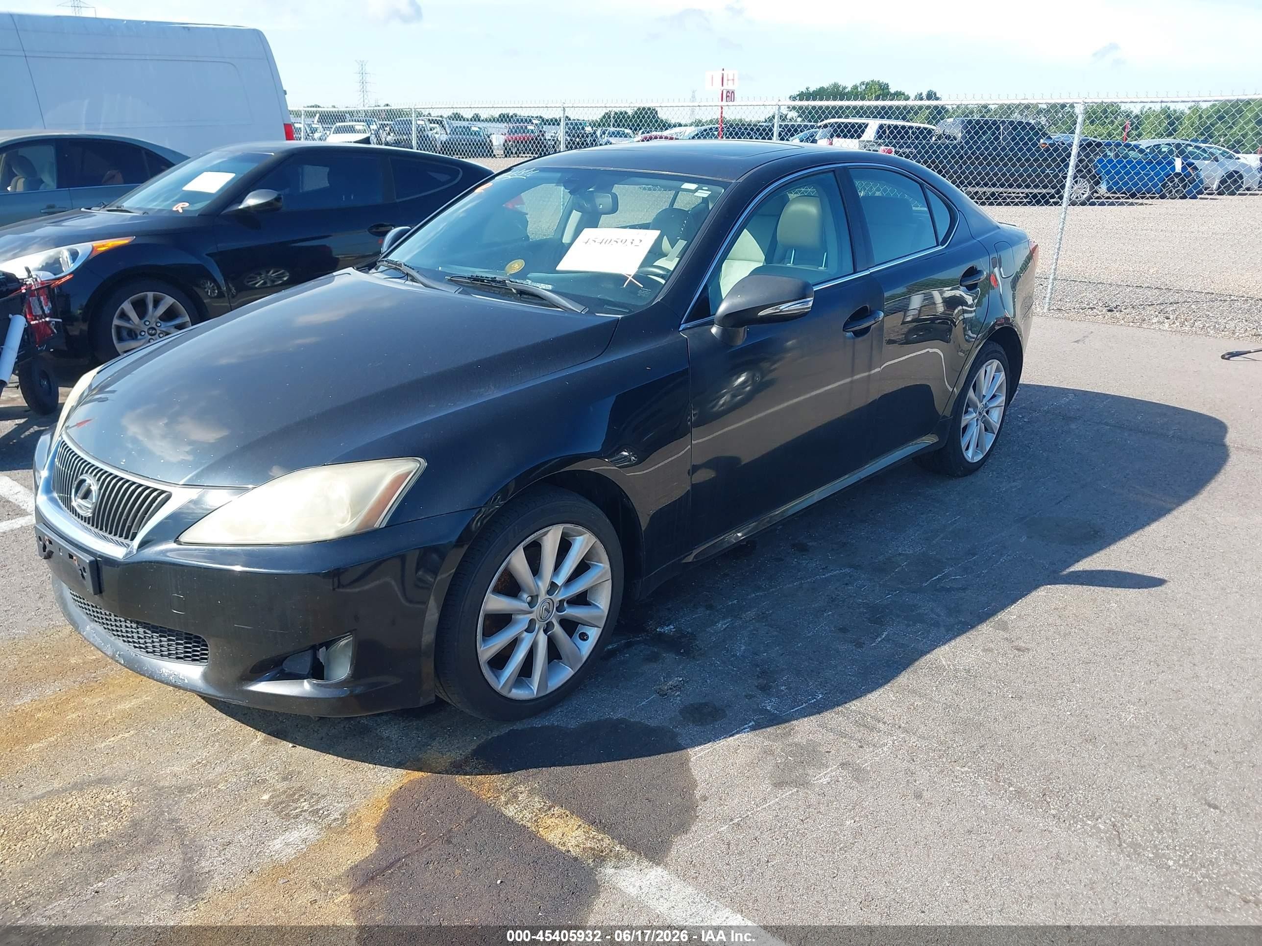 2010 Lexus Is 250   Tan vin: JTHCF5C21A5039091