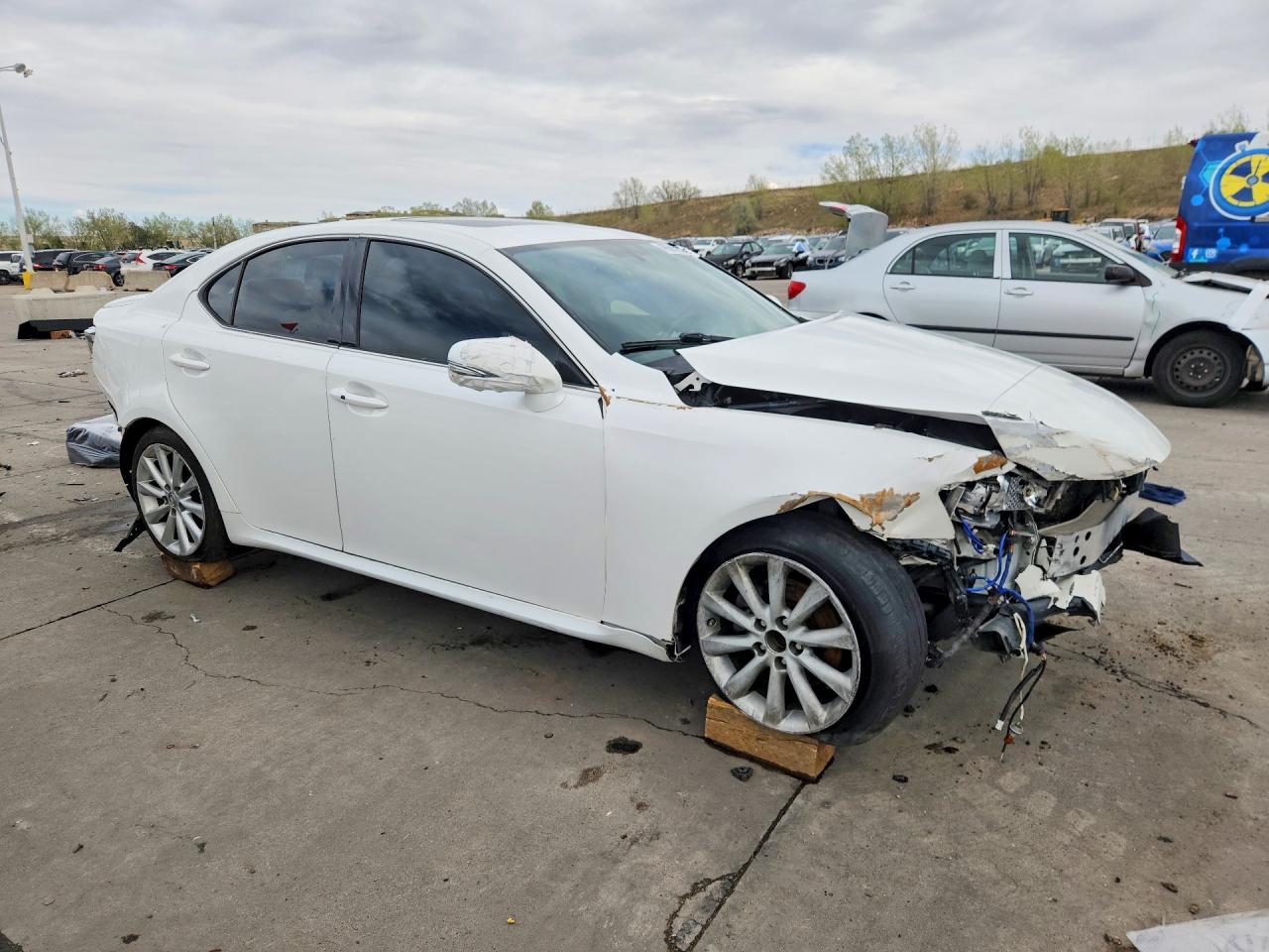2010 Lexus Is 250 White vin: JTHCF5C21A5042394