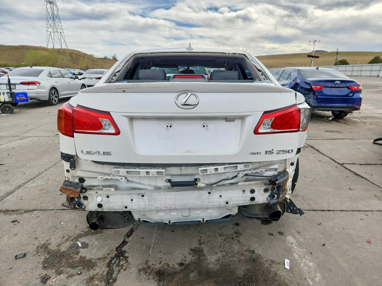 2010 Lexus Is 250 White vin: JTHCF5C21A5042394